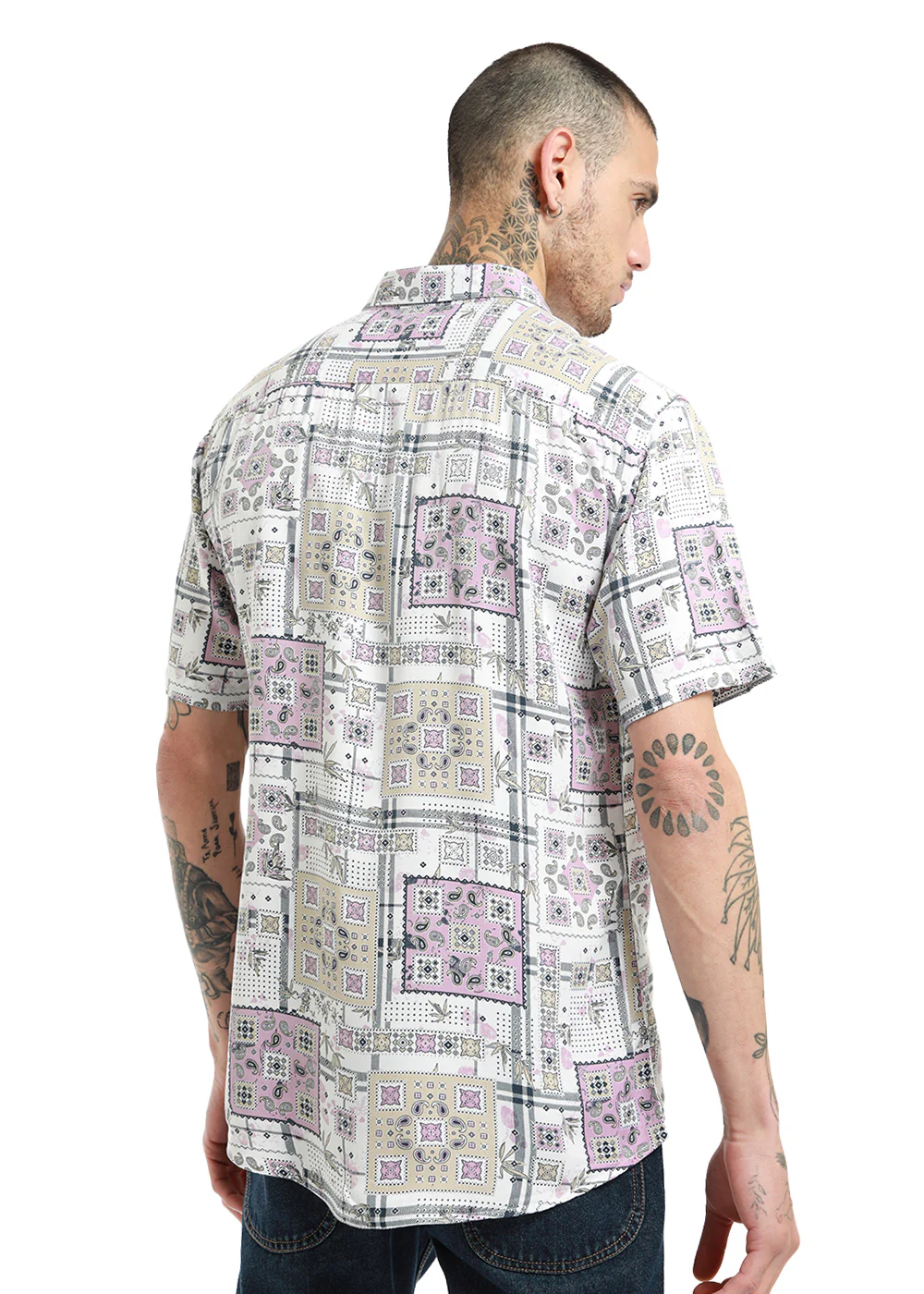 Opaque print half sleeve shirt - Image 5