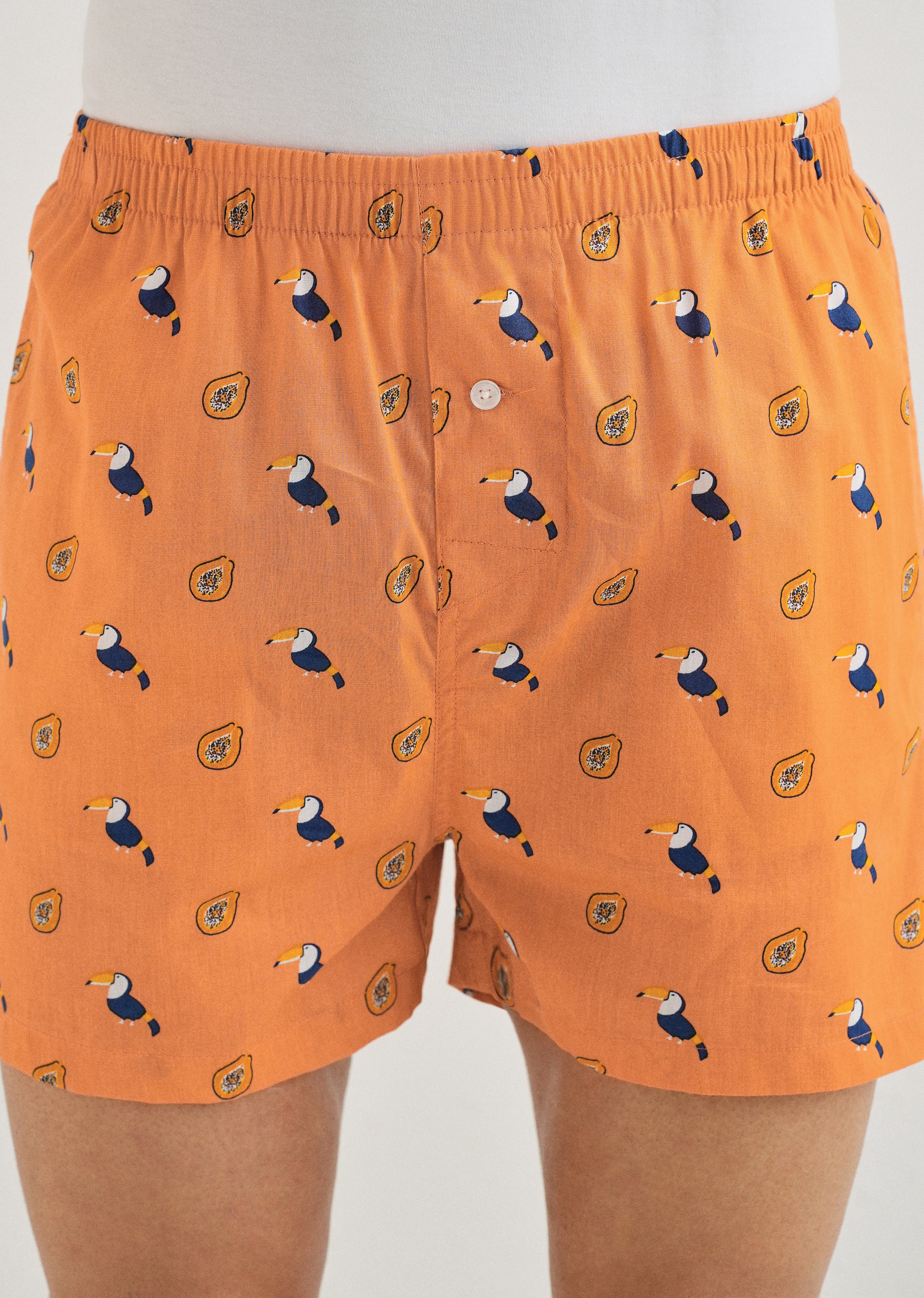 Orange Hornbill Printed Boxer - Image 3