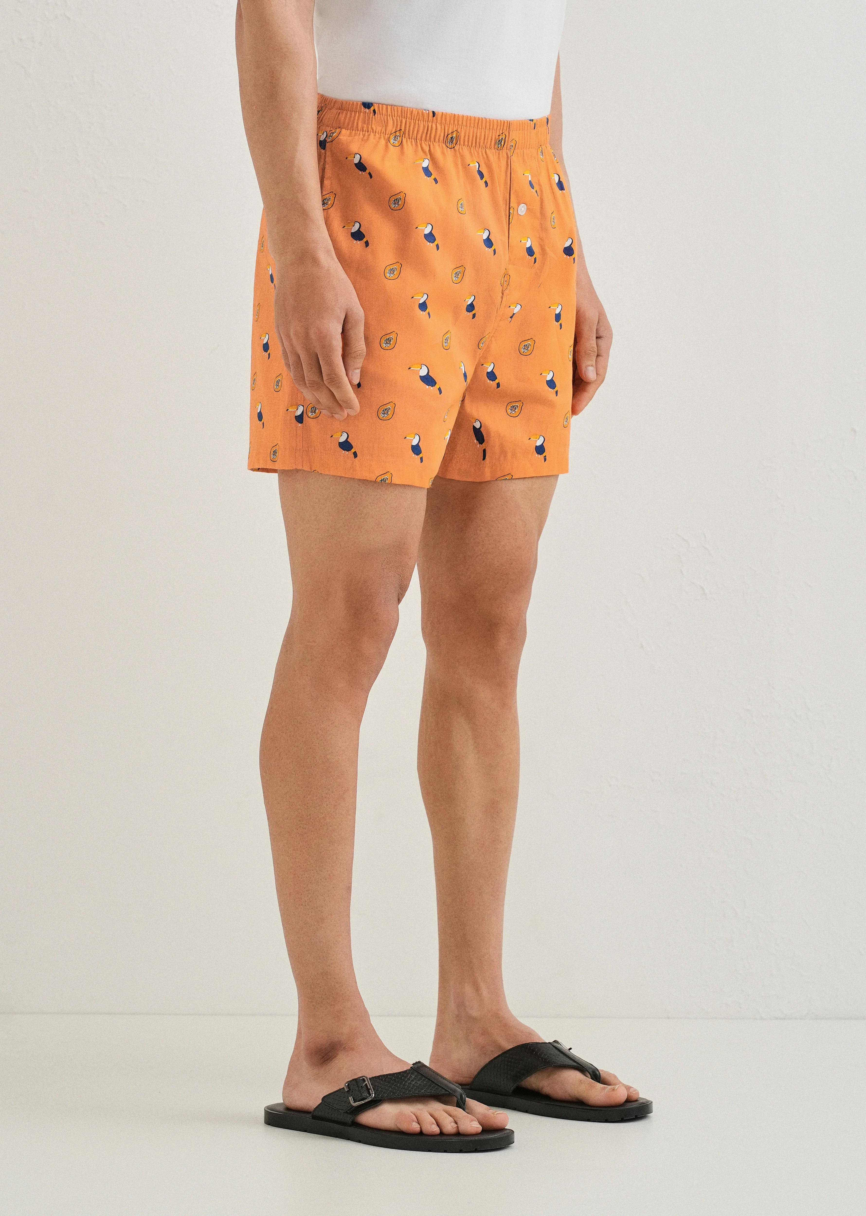Orange Hornbill Printed Boxer - Image 5
