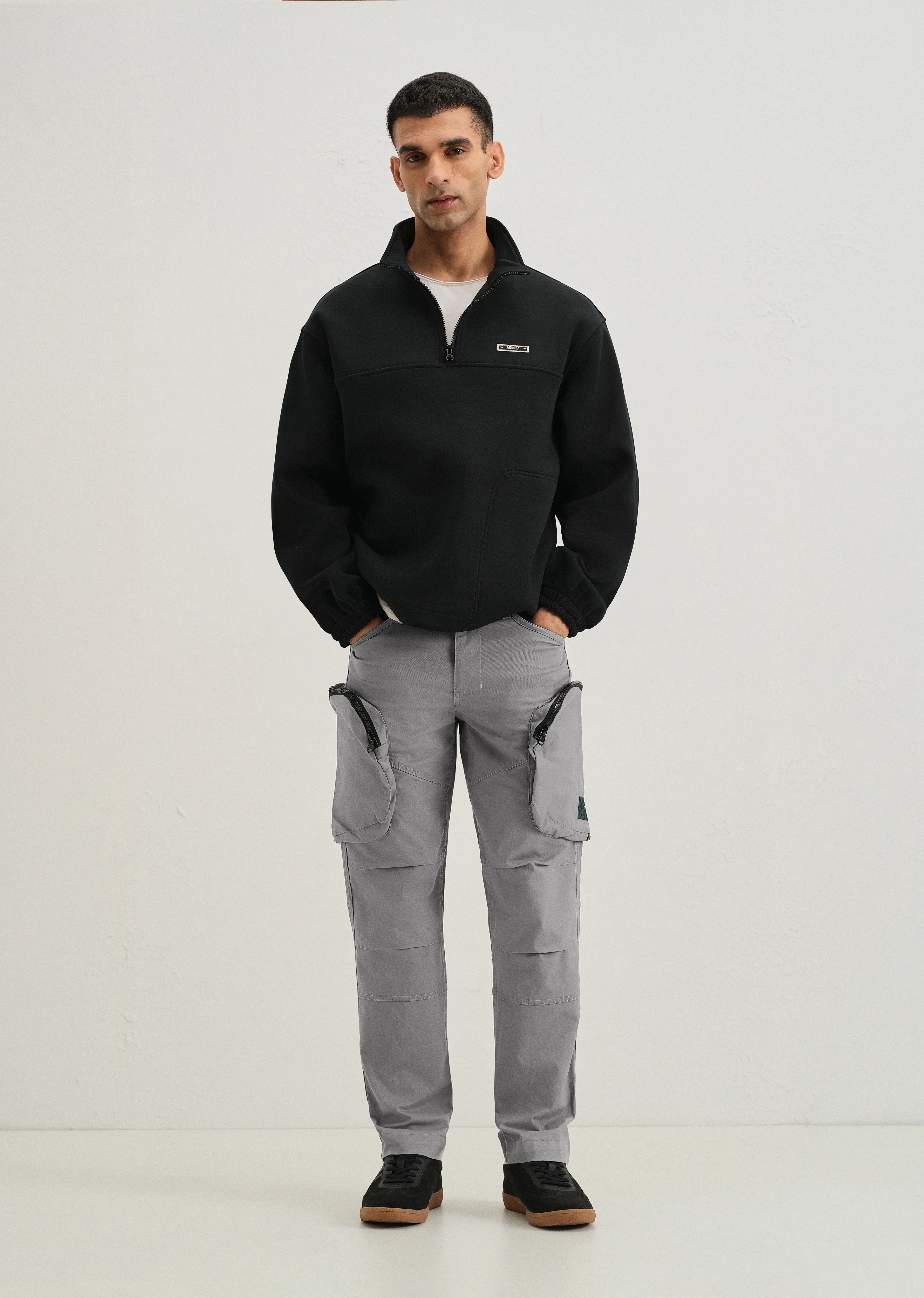 Oslo Gray Zipper Cargo Pant - Image 6