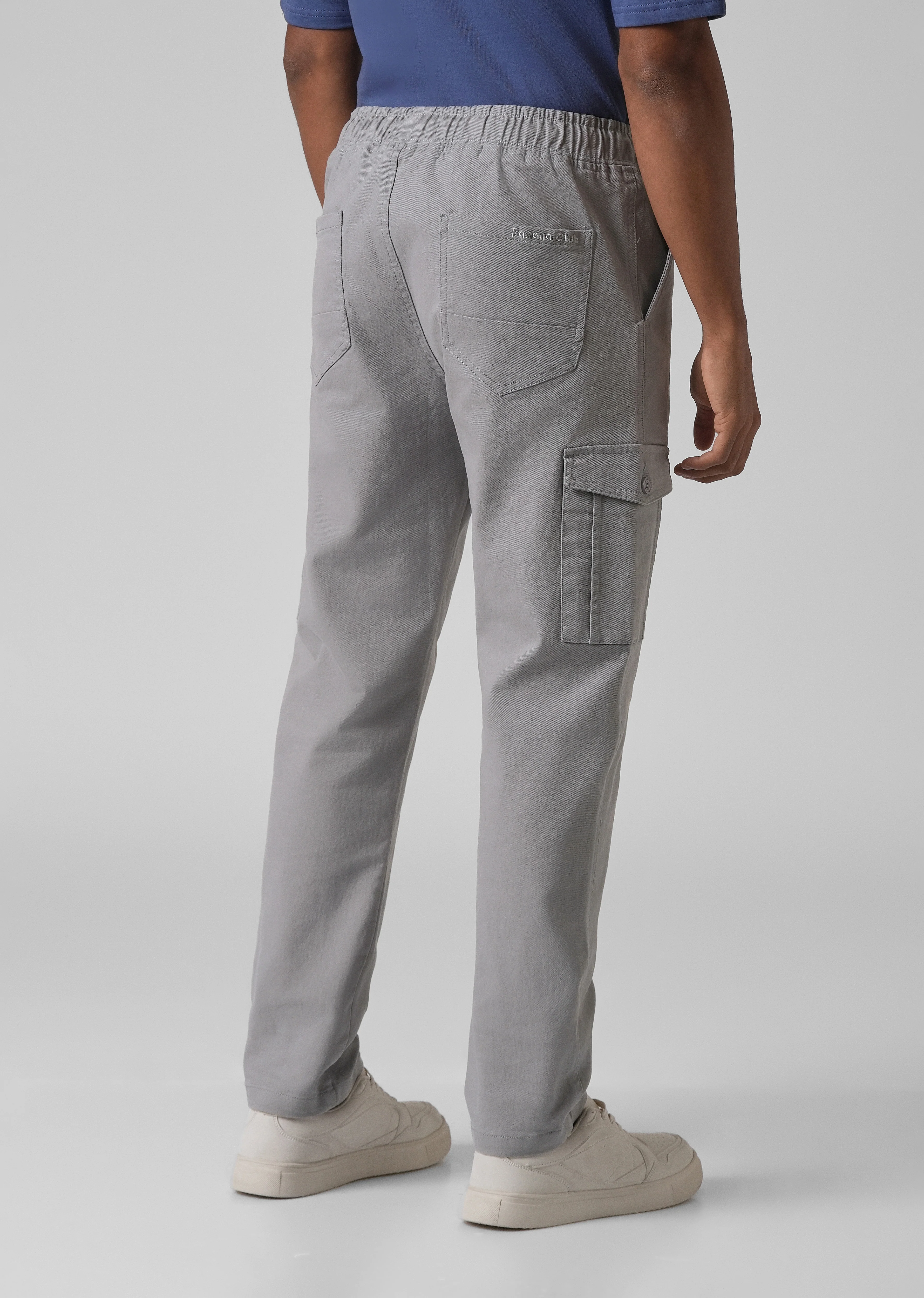 Oslo Grey Regular Fit Cargo Pant - Image 2