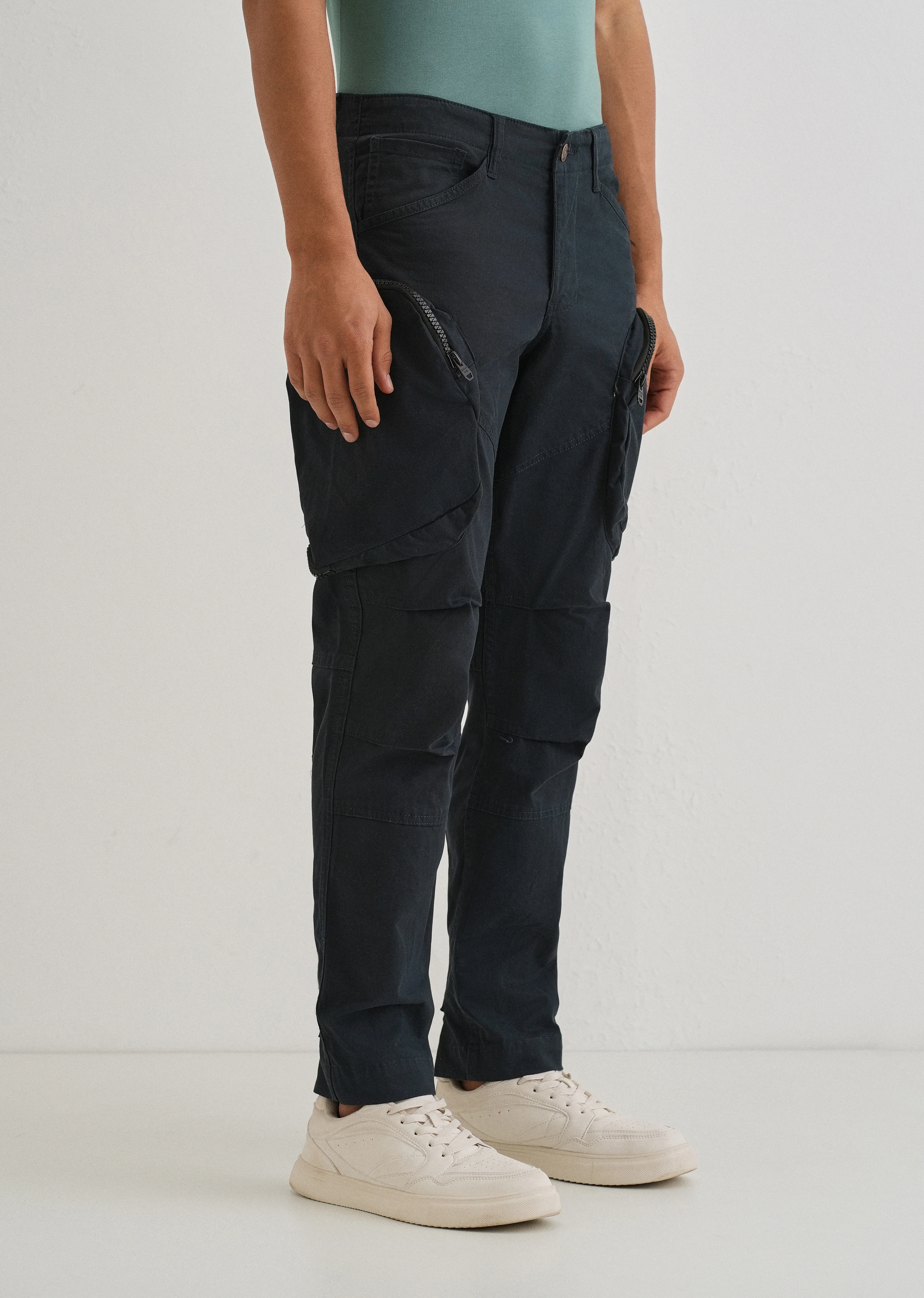 Pacific Blue Zipper Cargo Pant - Image 4