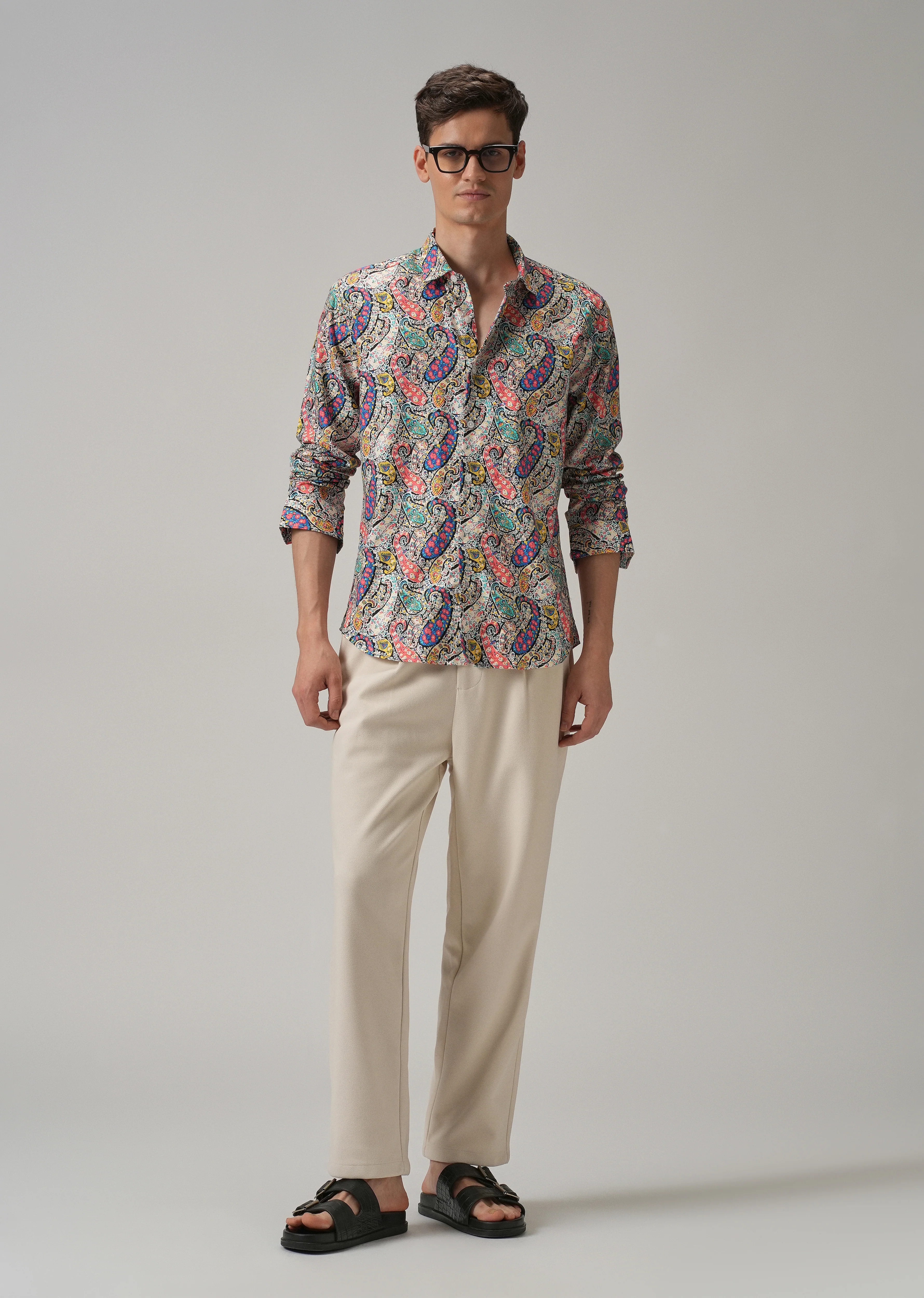 Multi Colour Paisley Printed Shirt - Image 6