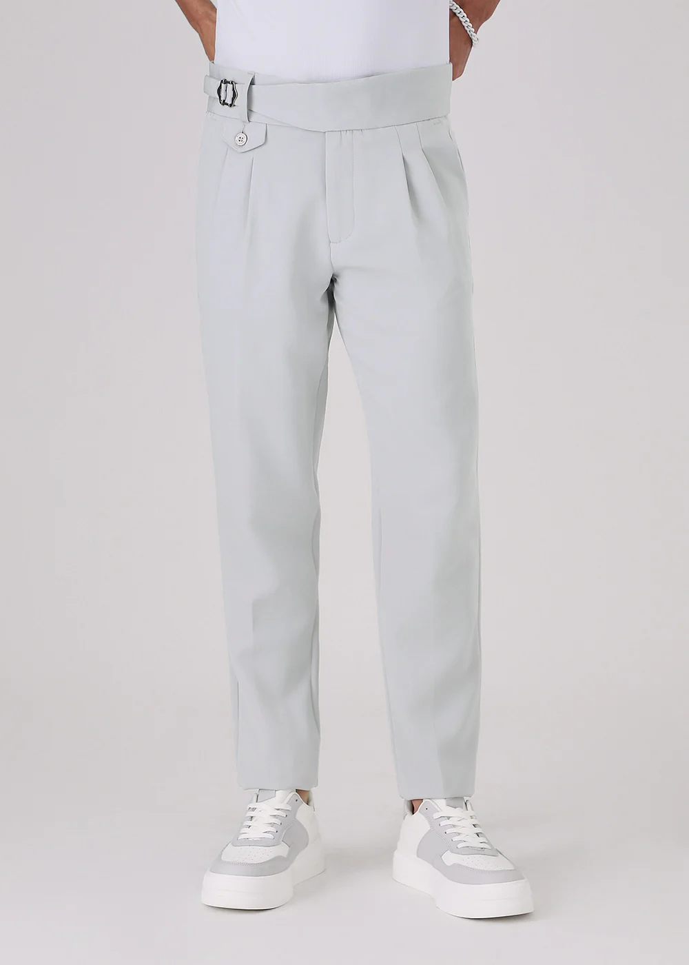 Pale Grey Gurkha Pant - Image 4