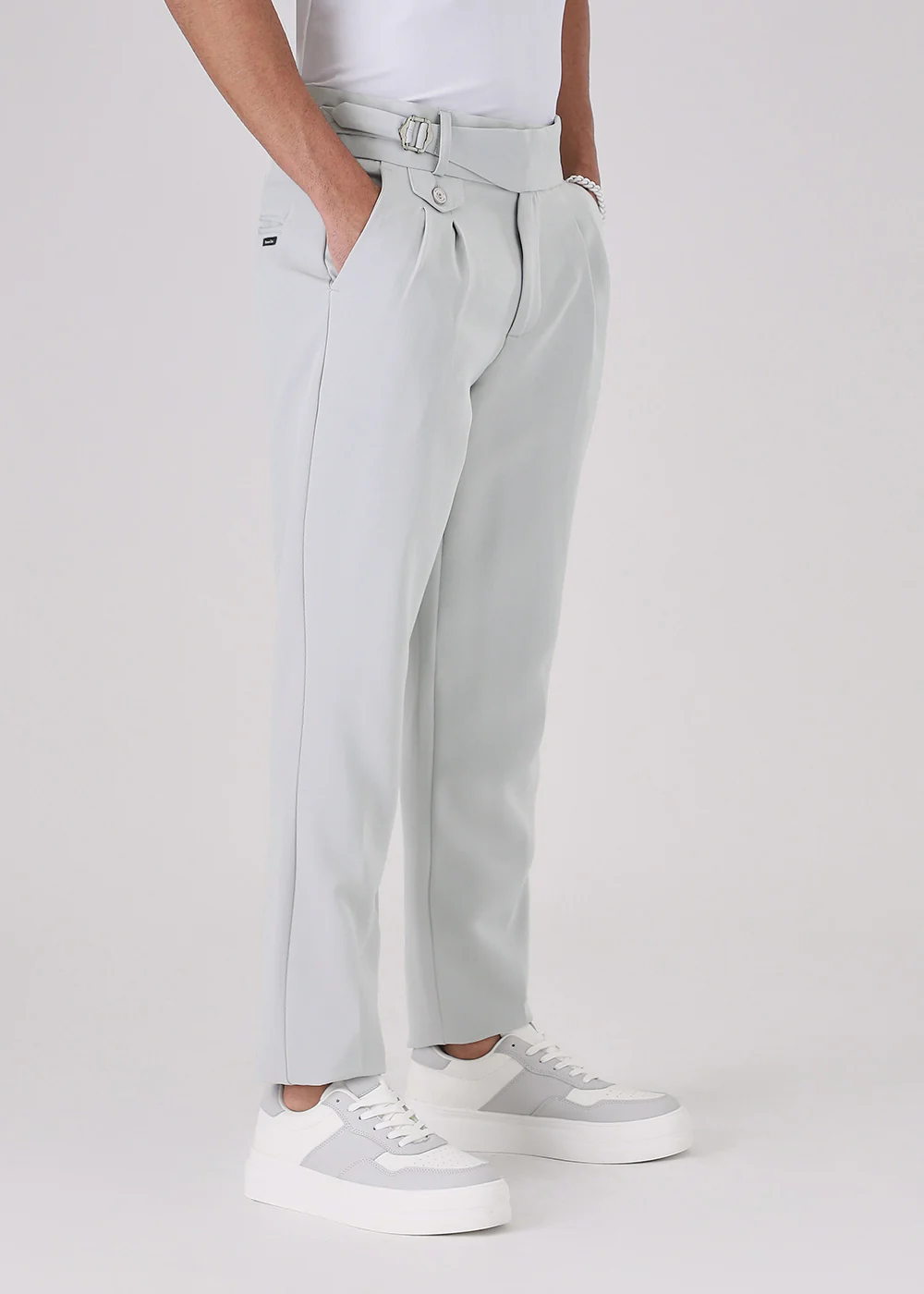 Pale Grey Gurkha Pant - Image 5