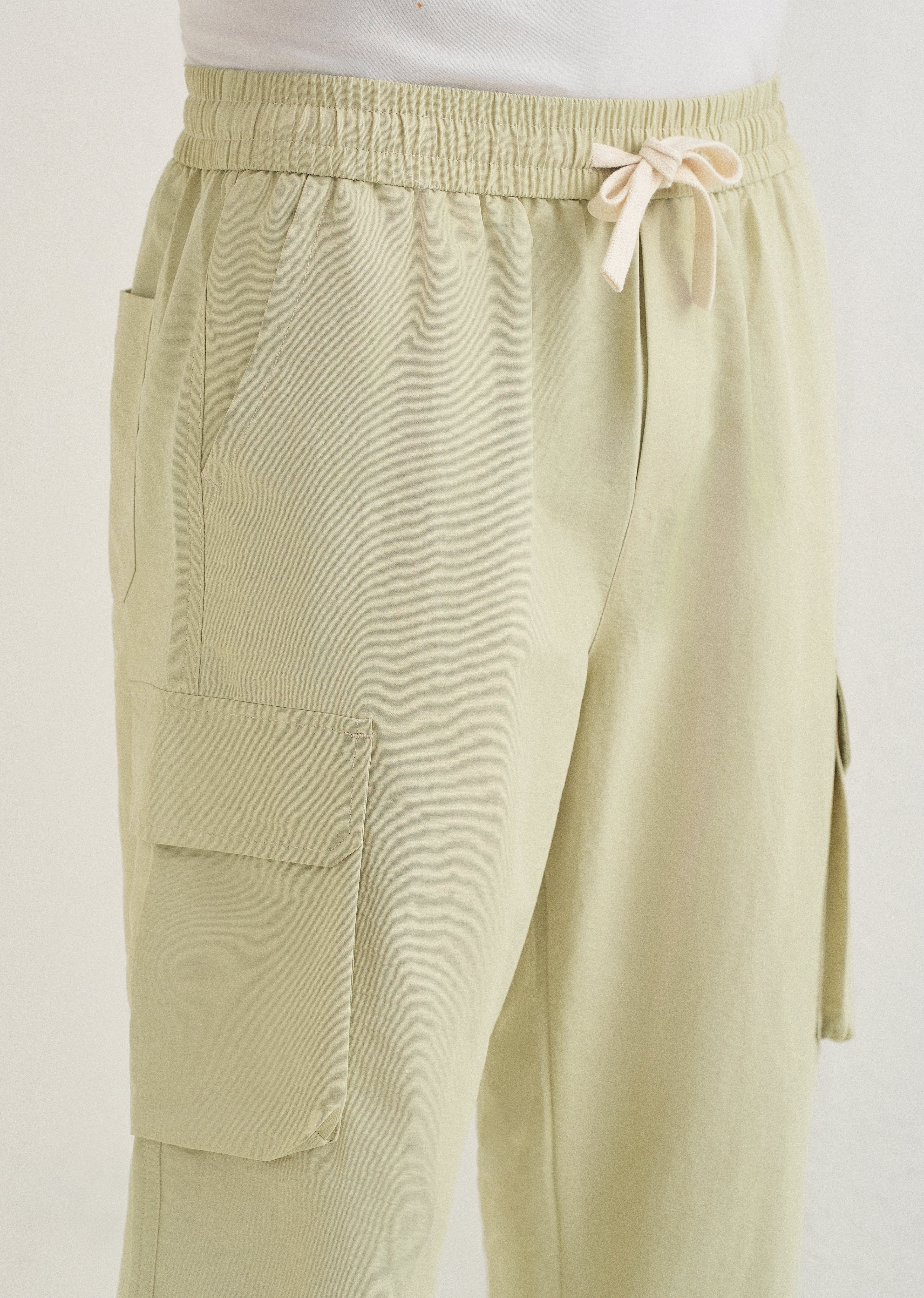 Pastel Green Relaxed Fit Cargo Pant - Image 5