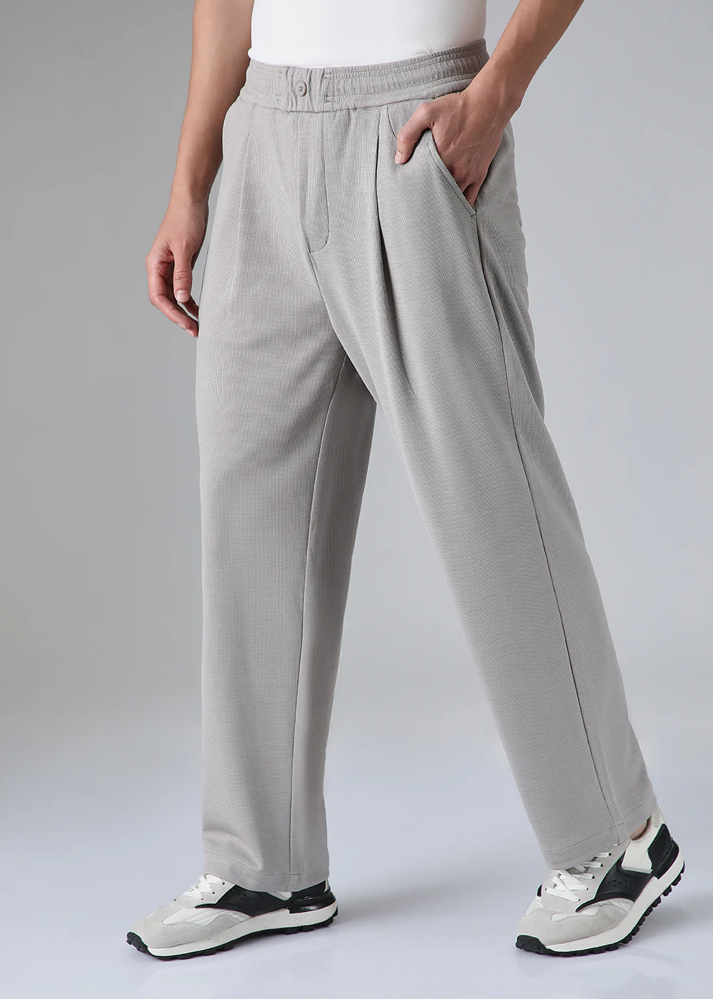 Pastel Grey Korean Pants - Image 3