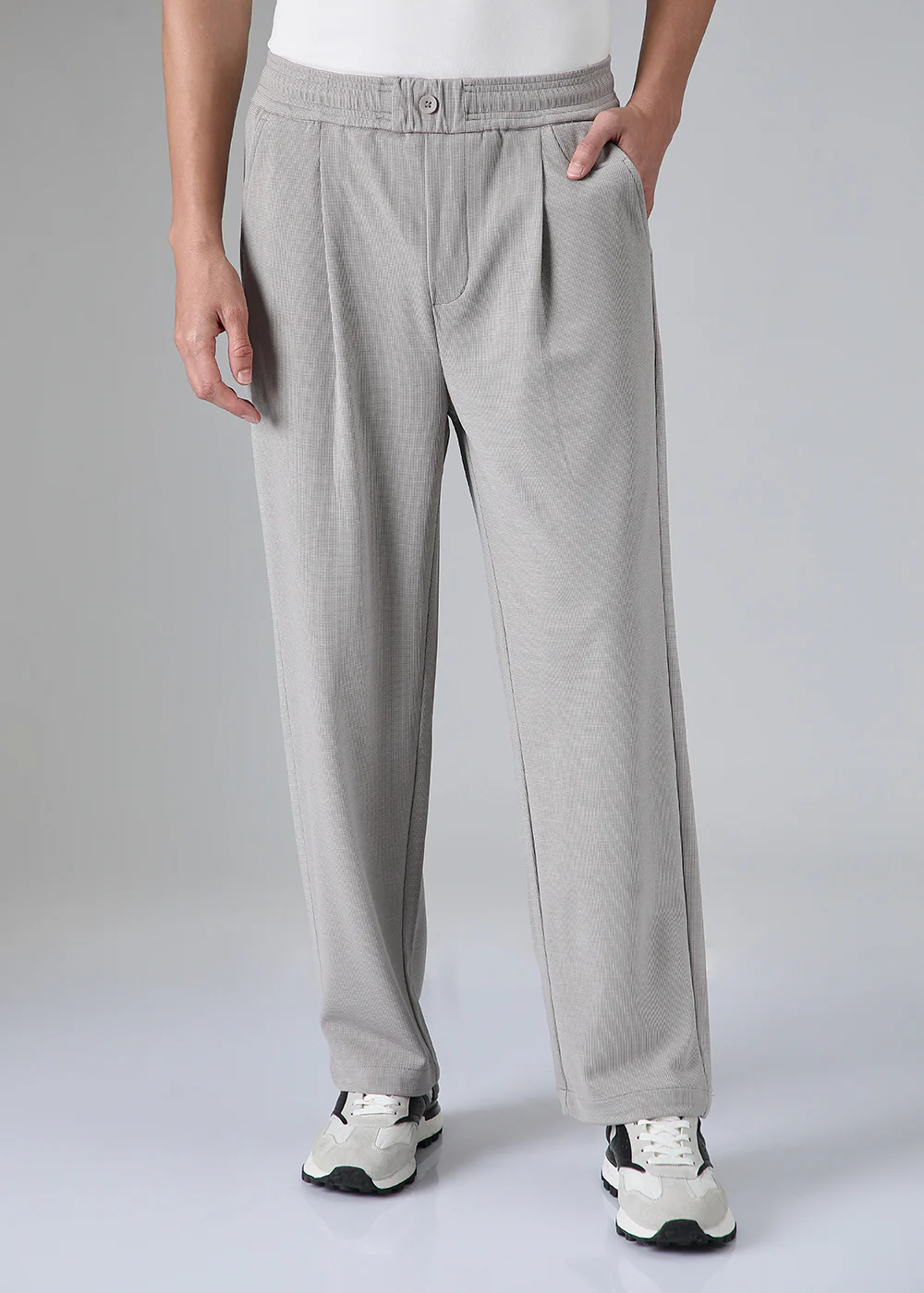 Pastel Grey Korean Pants - Image 4