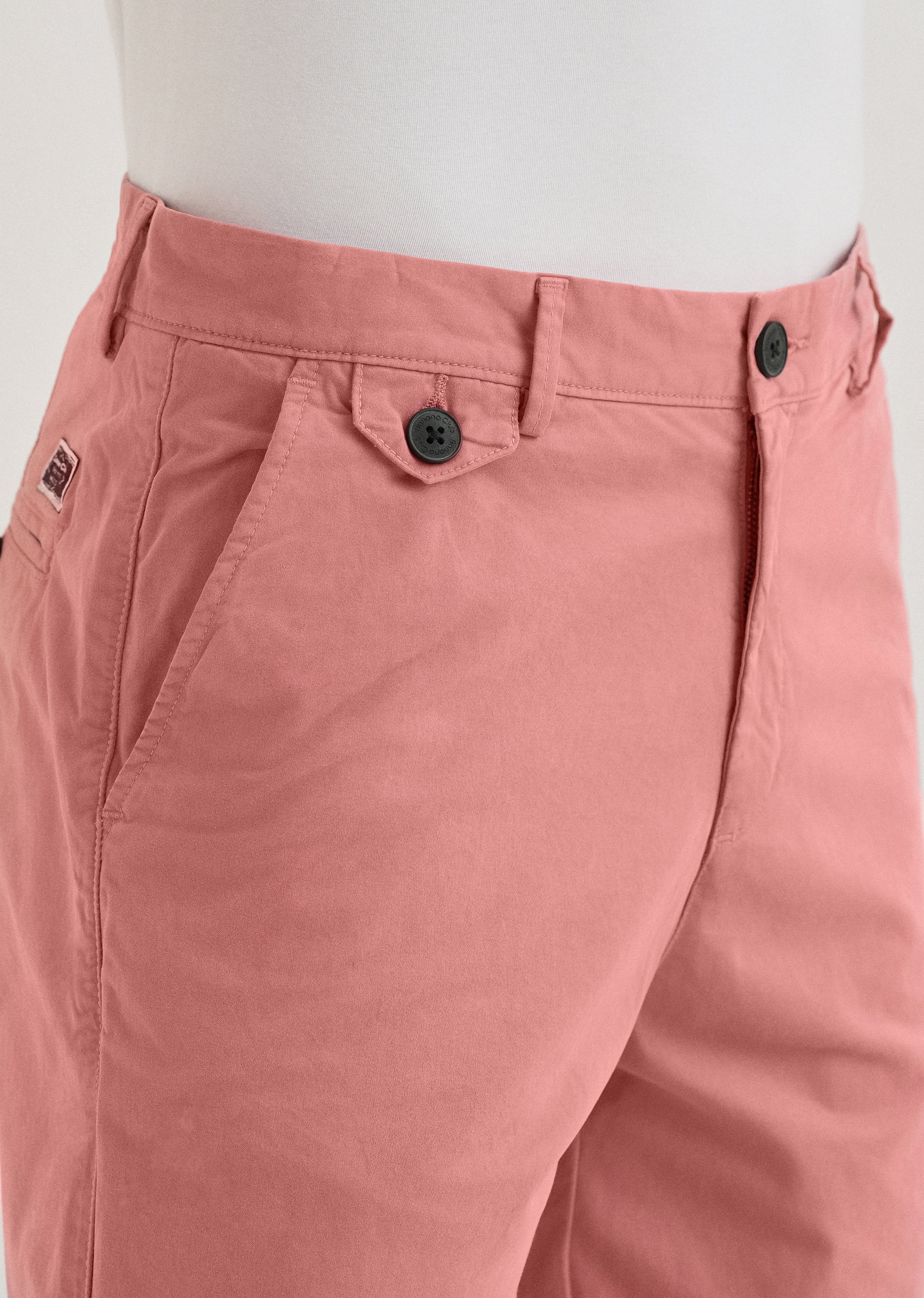 Pastel Red Cotton Shorts - Image 5