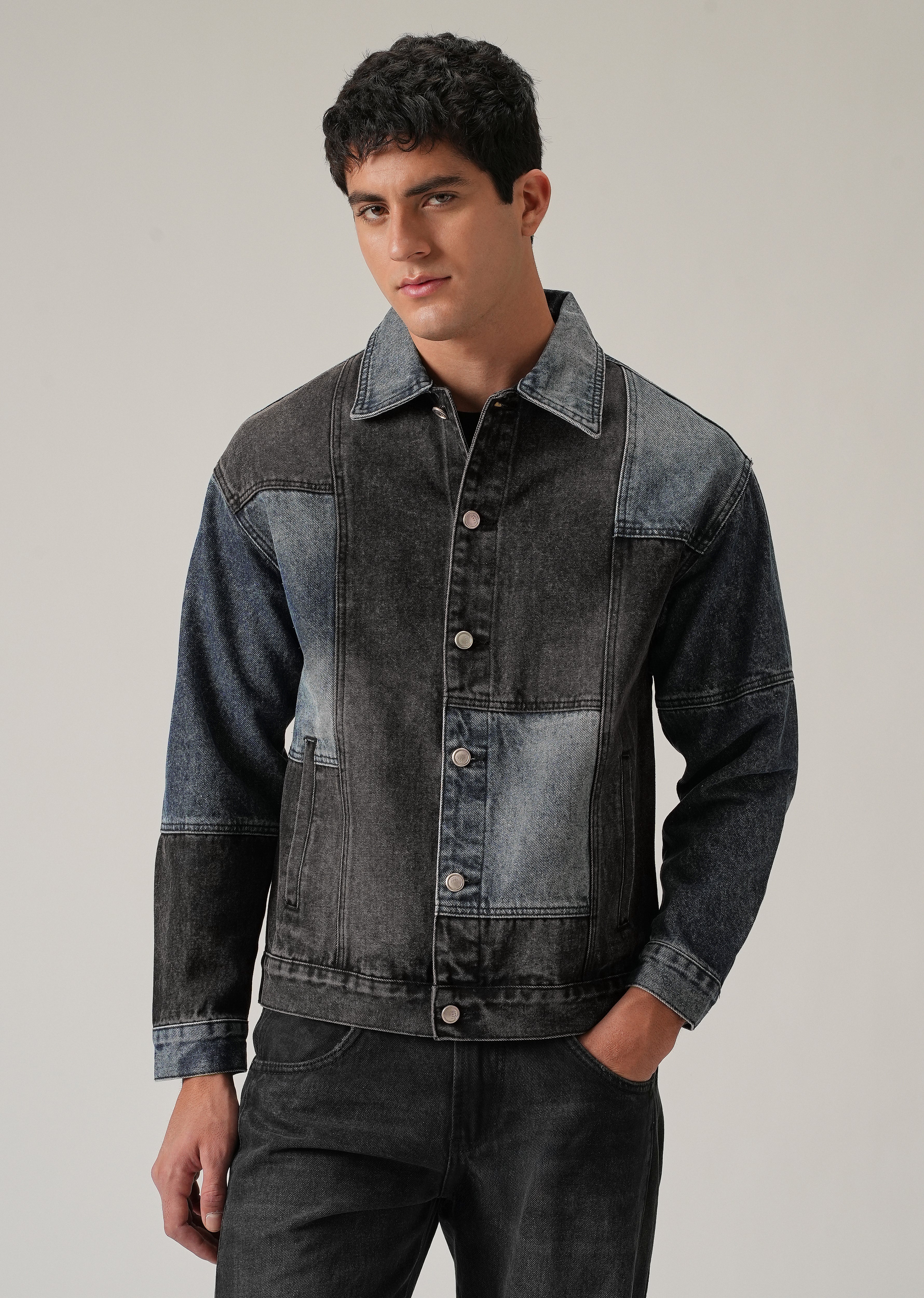 Patchwork Denim Jacket - Image 5