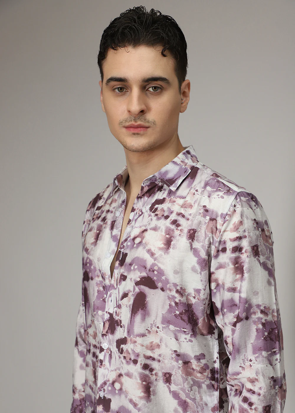 Peach Lavender Wash Print - Image 2
