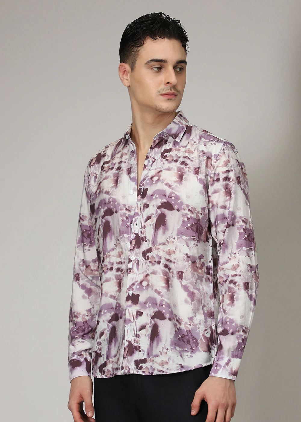 Peach Lavender Wash Print - Image 5