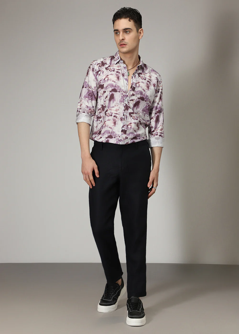 Peach Lavender Wash Print - Image 7