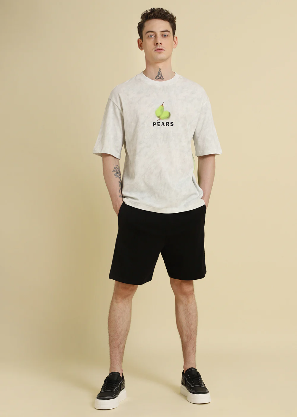Pear Gradient Off White Oversized T-Shirt - Image 6