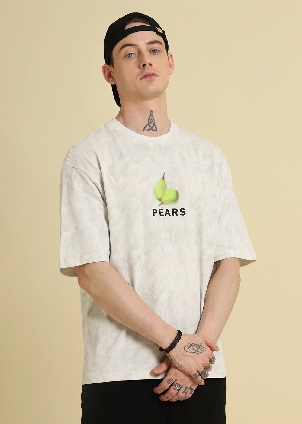 Pear Gradient Off White Oversized T-Shirt - Image 7