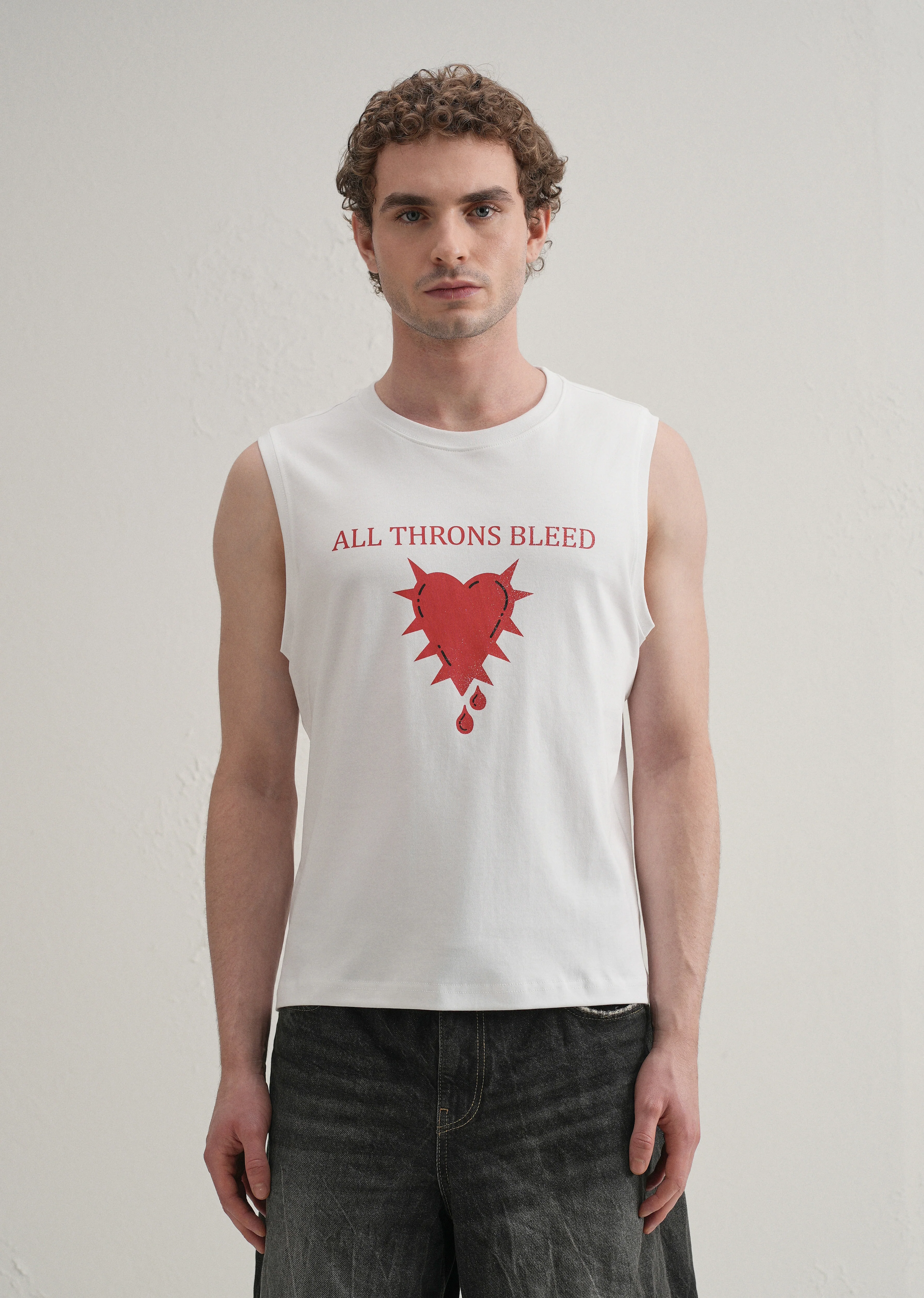 Pearl White Printed Tank - Image 3