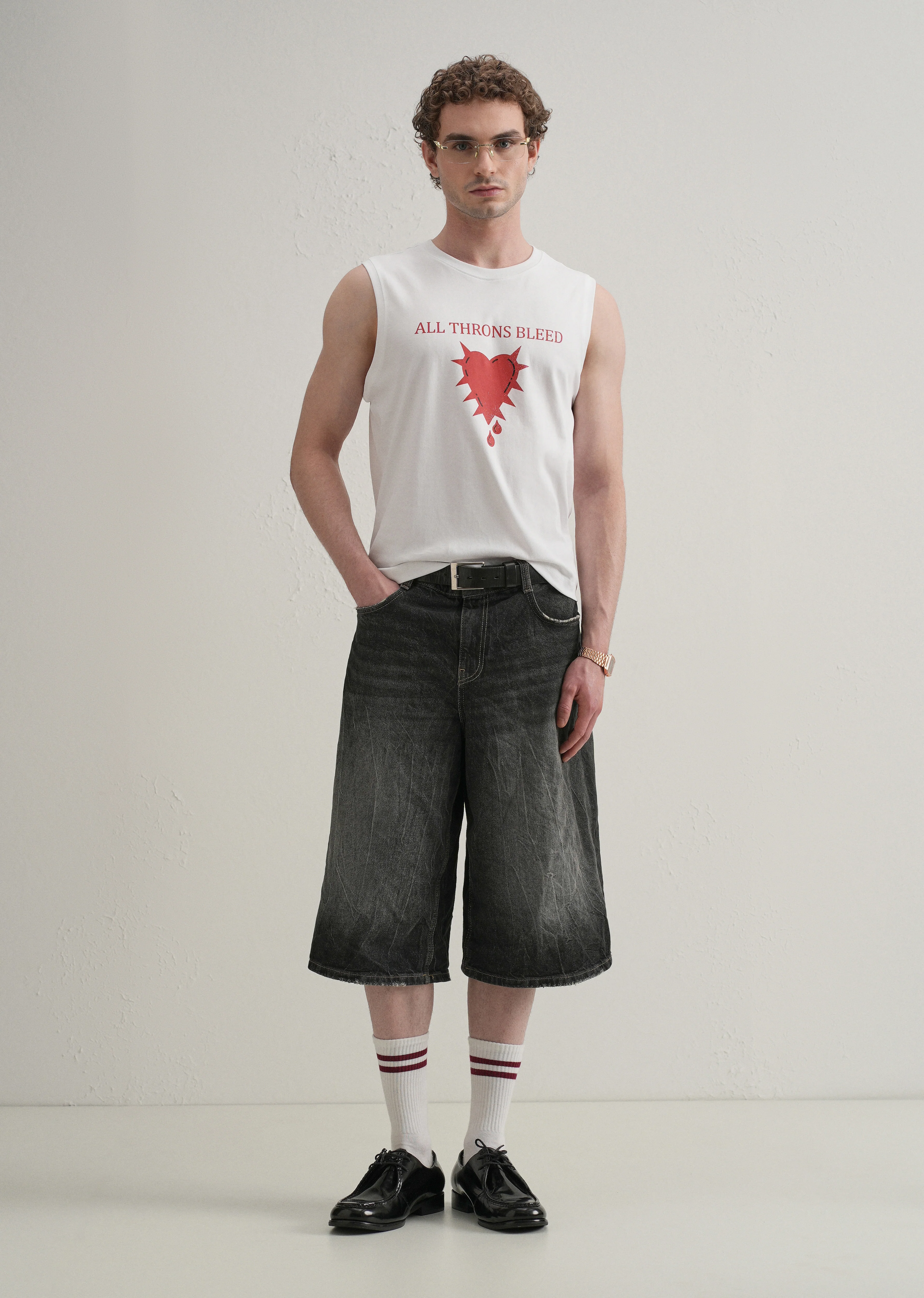 Pearl White Printed Tank - Image 6