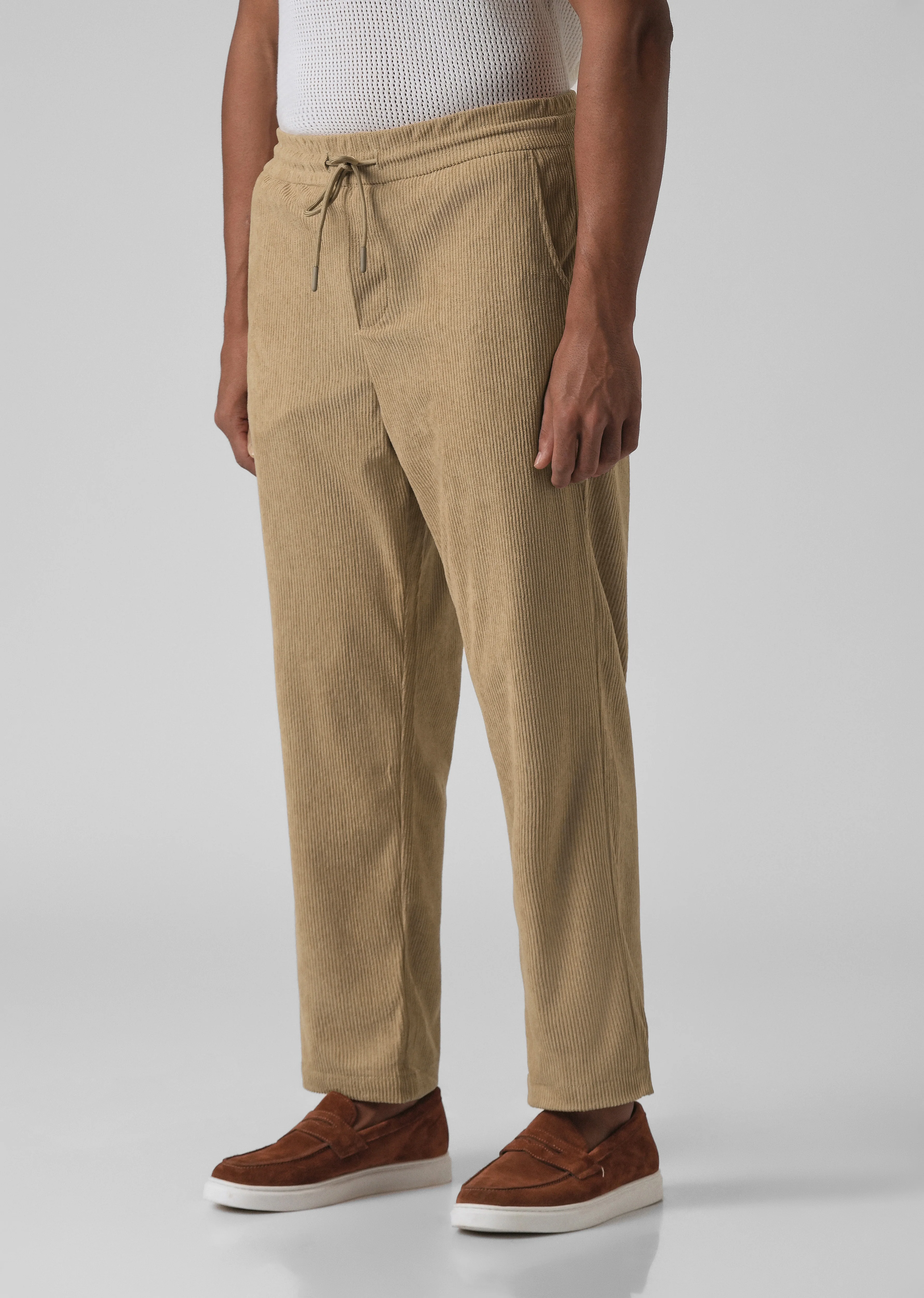 Pecan Beige Corduroy Pants - Image 4
