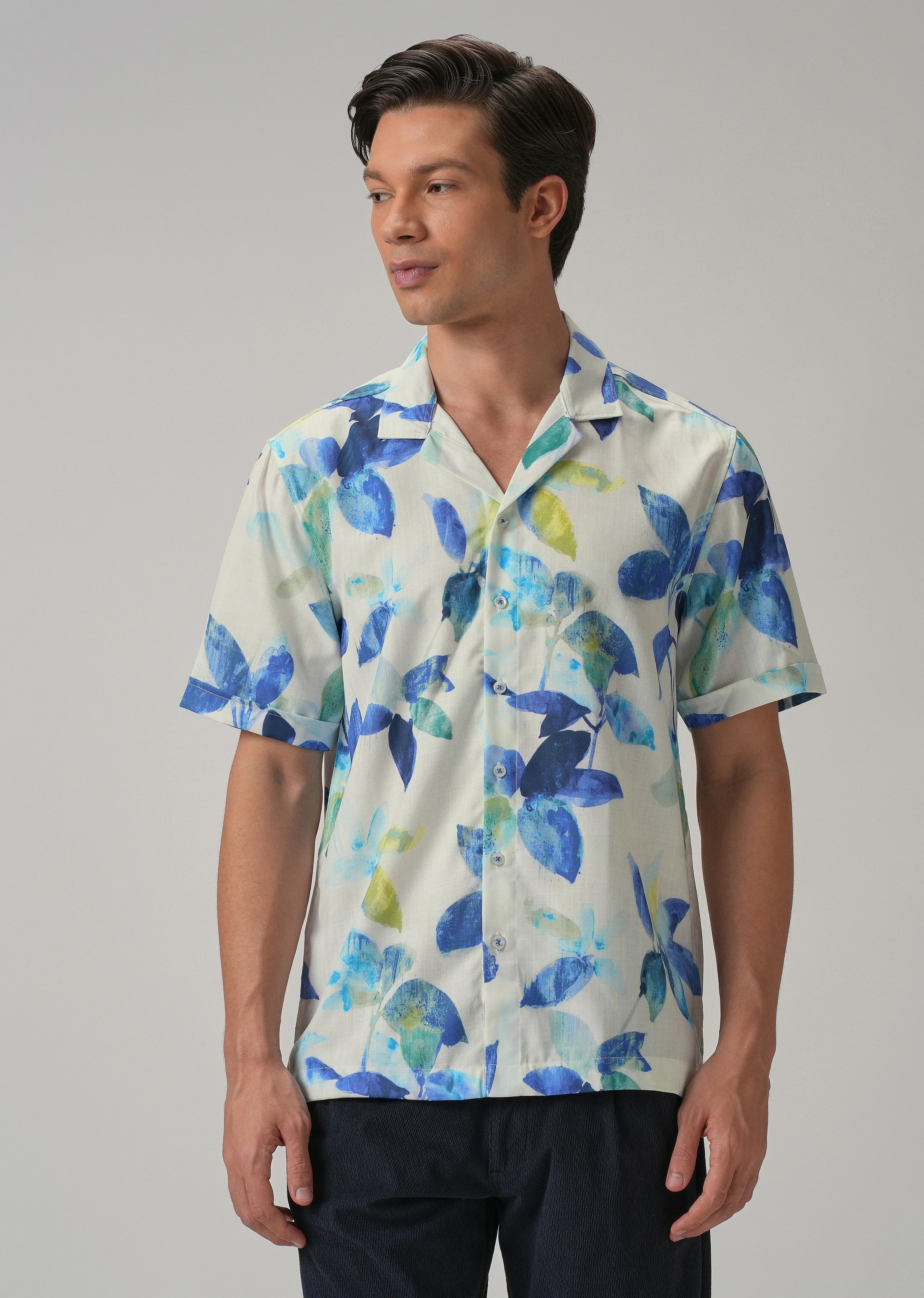 Petal Blue Half Sleeve Shirt - Image 3