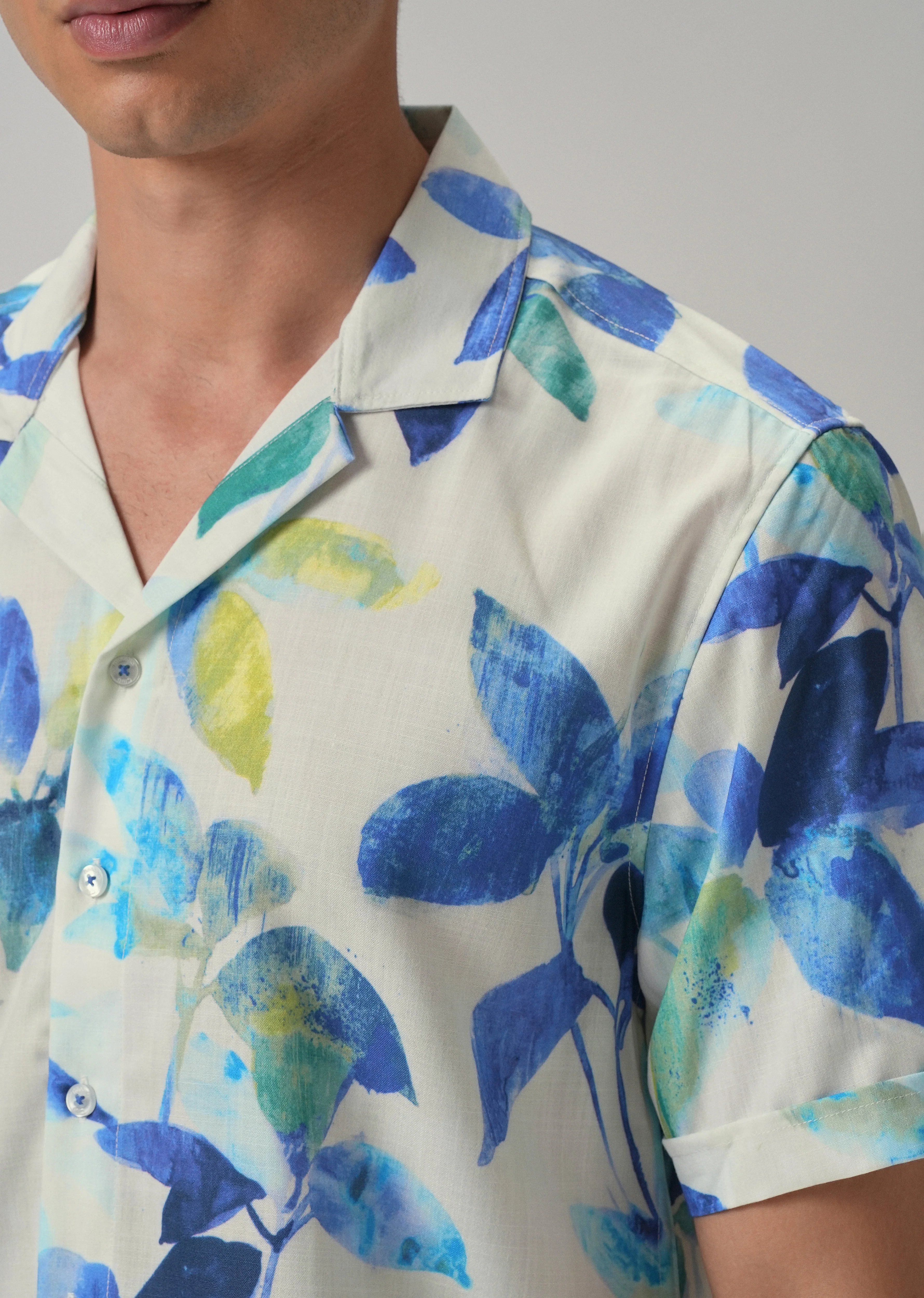 Petal Blue Half Sleeve Shirt - Image 5