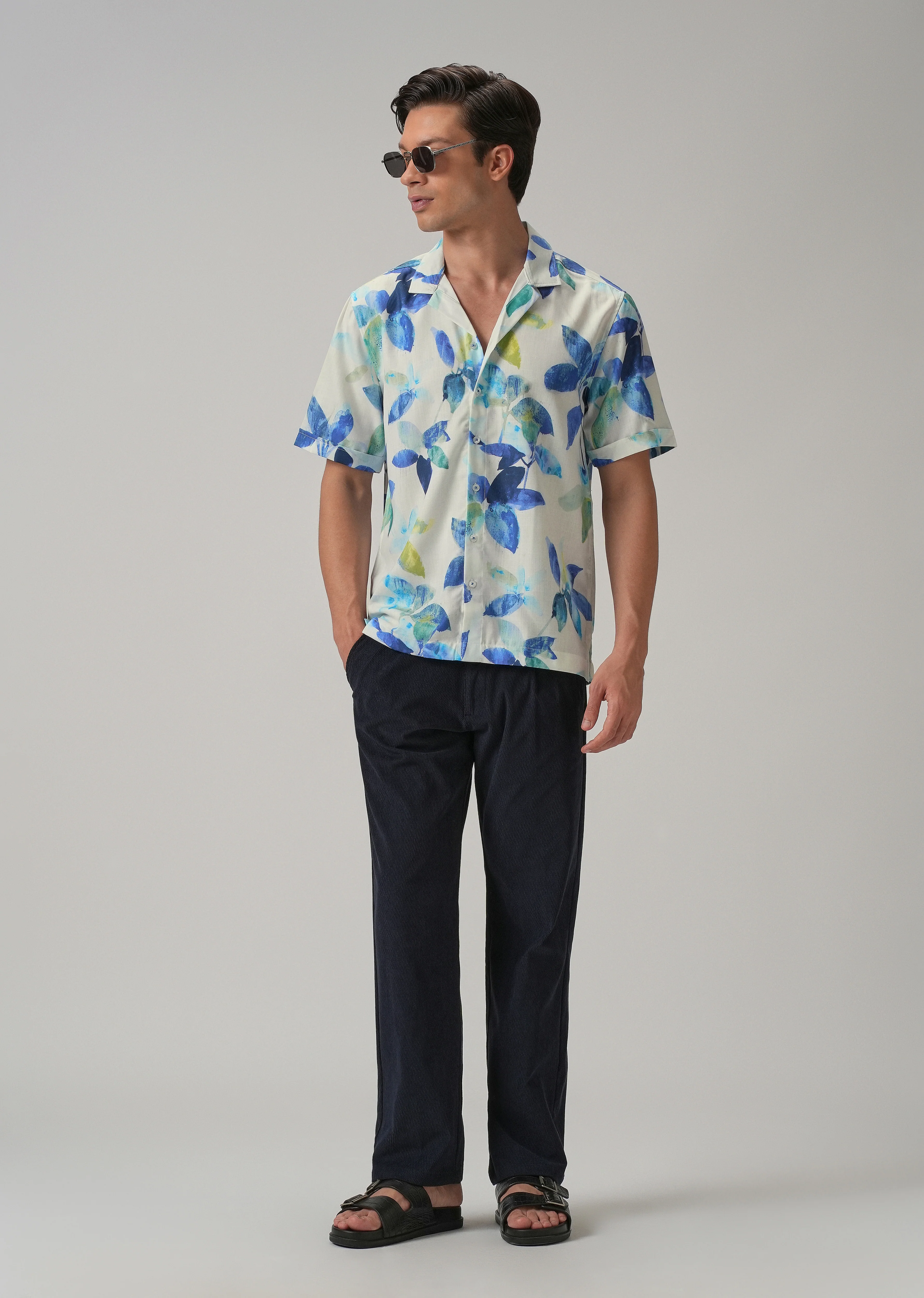 Petal Blue Half Sleeve Shirt - Image 6
