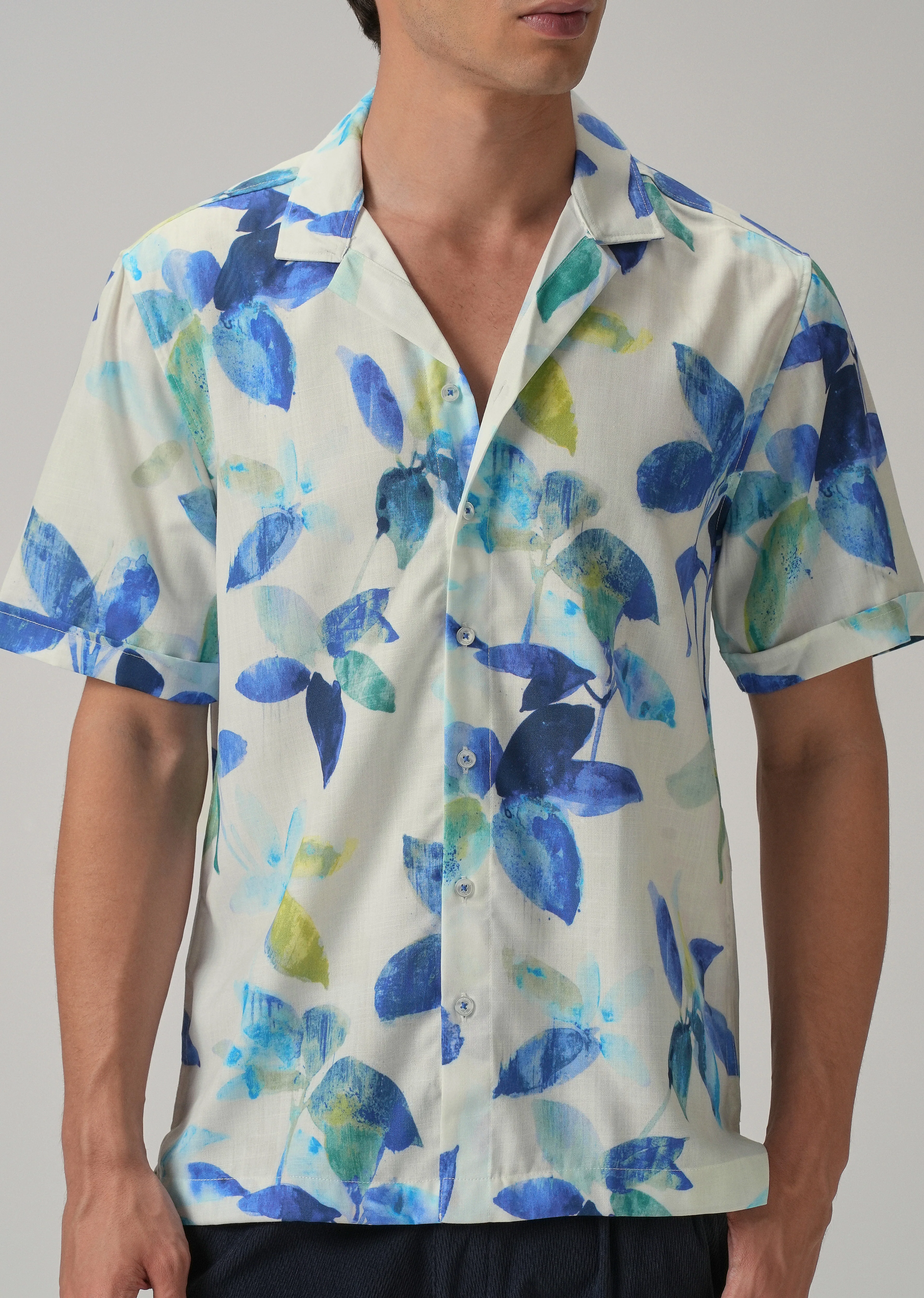 Petal Blue Half Sleeve Shirt - Image 7