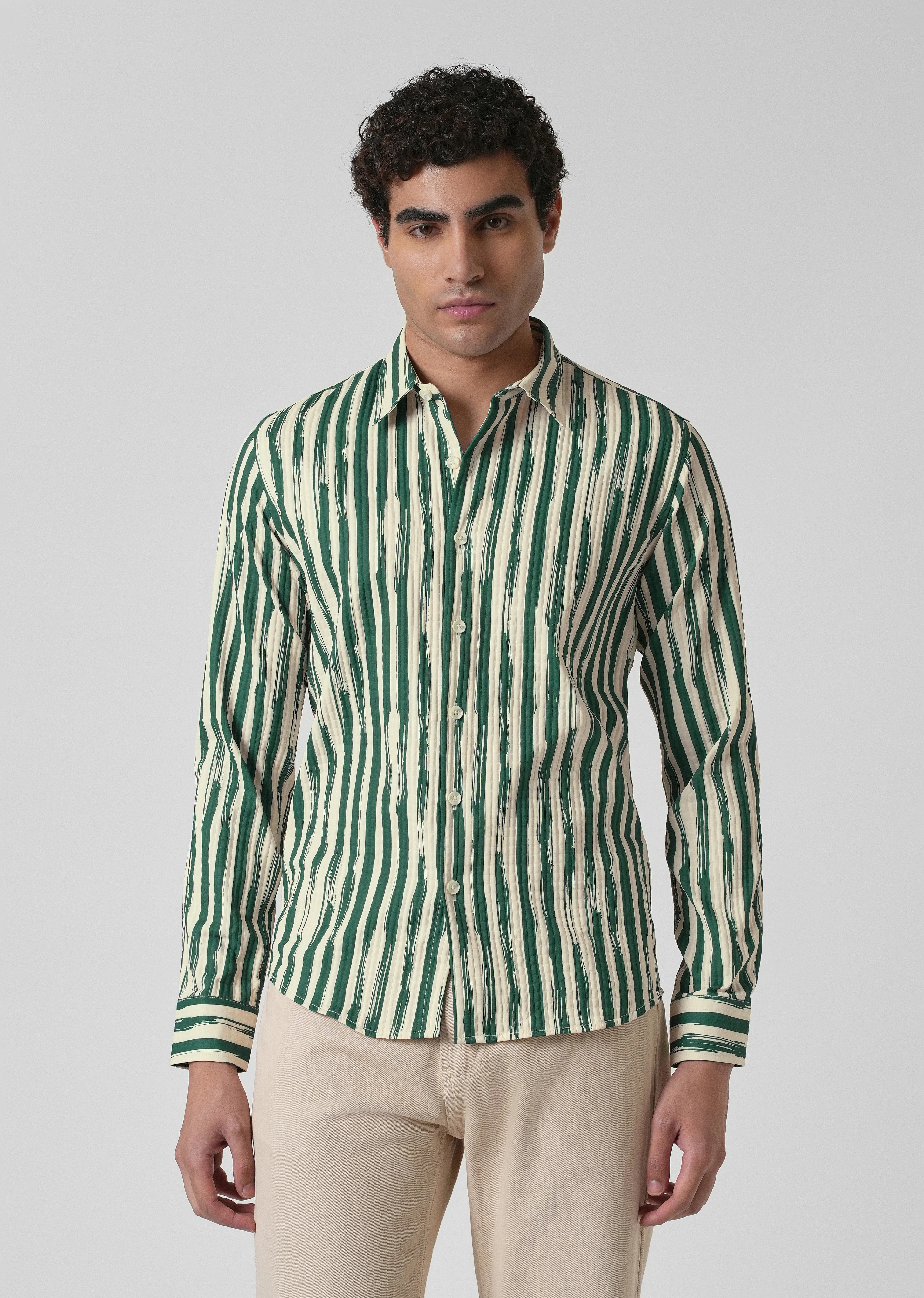 Pine Stroke Puff  Shirt - Image 3