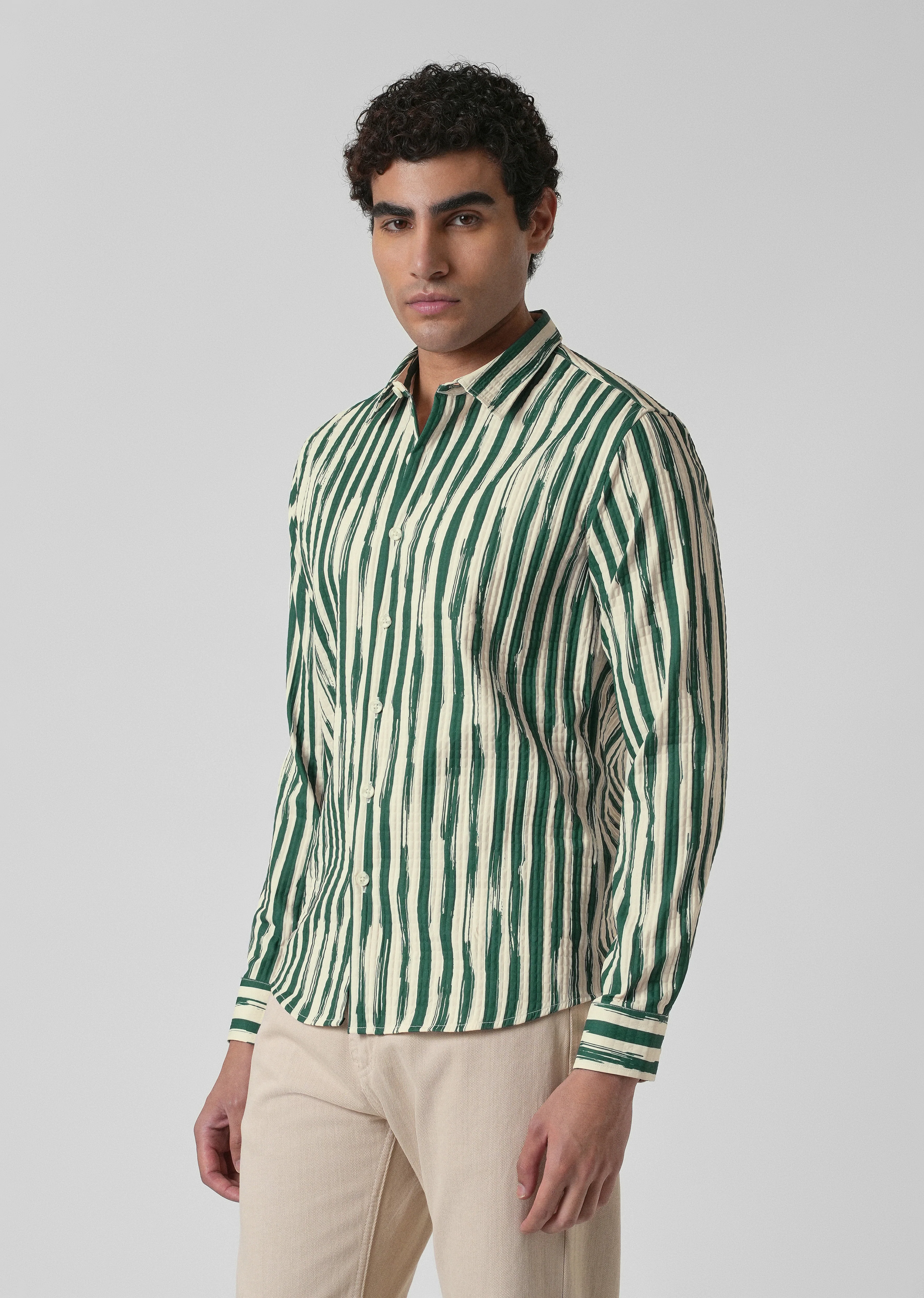 Pine Stroke Puff  Shirt - Image 4