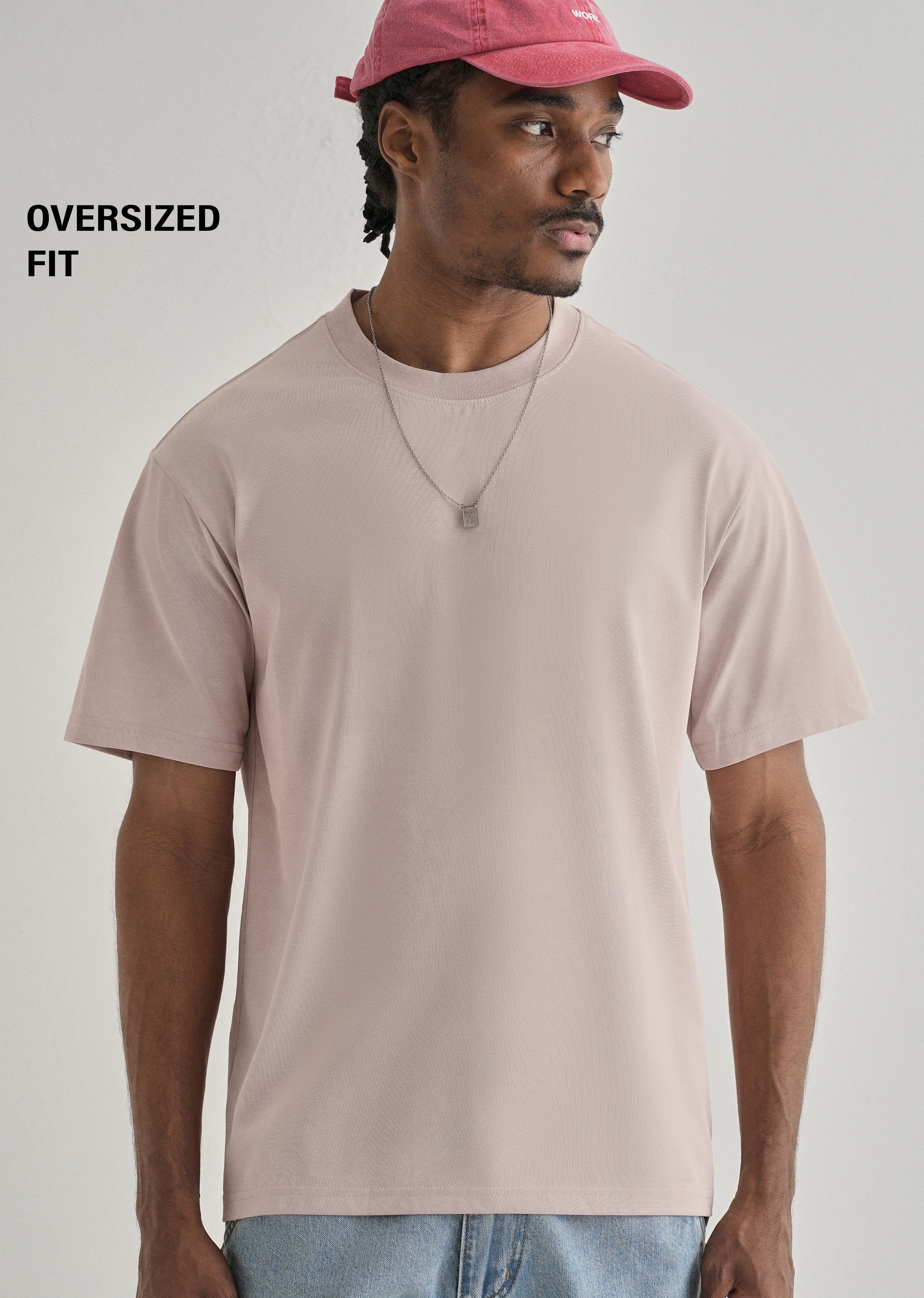 Pink Brushstroke Oversized T-shirt - Image 7