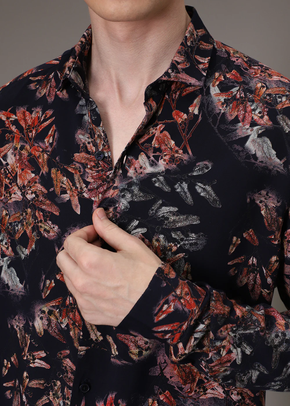 Pink Floral Feather Shirt - Image 2