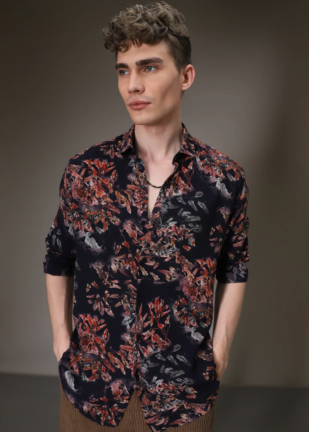 Pink Floral Feather Shirt - Image 8