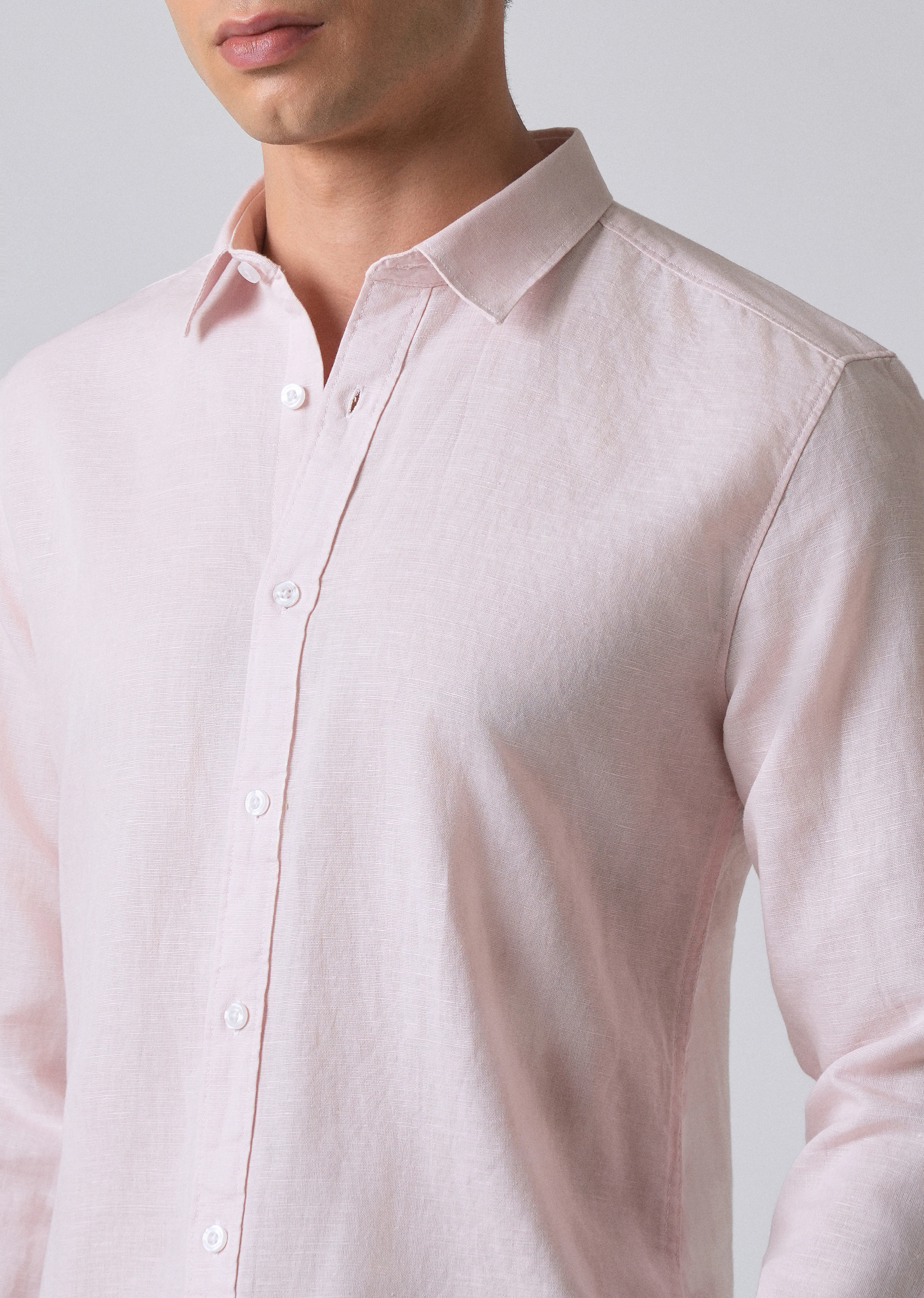 Pink Linen Shirt - Image 5