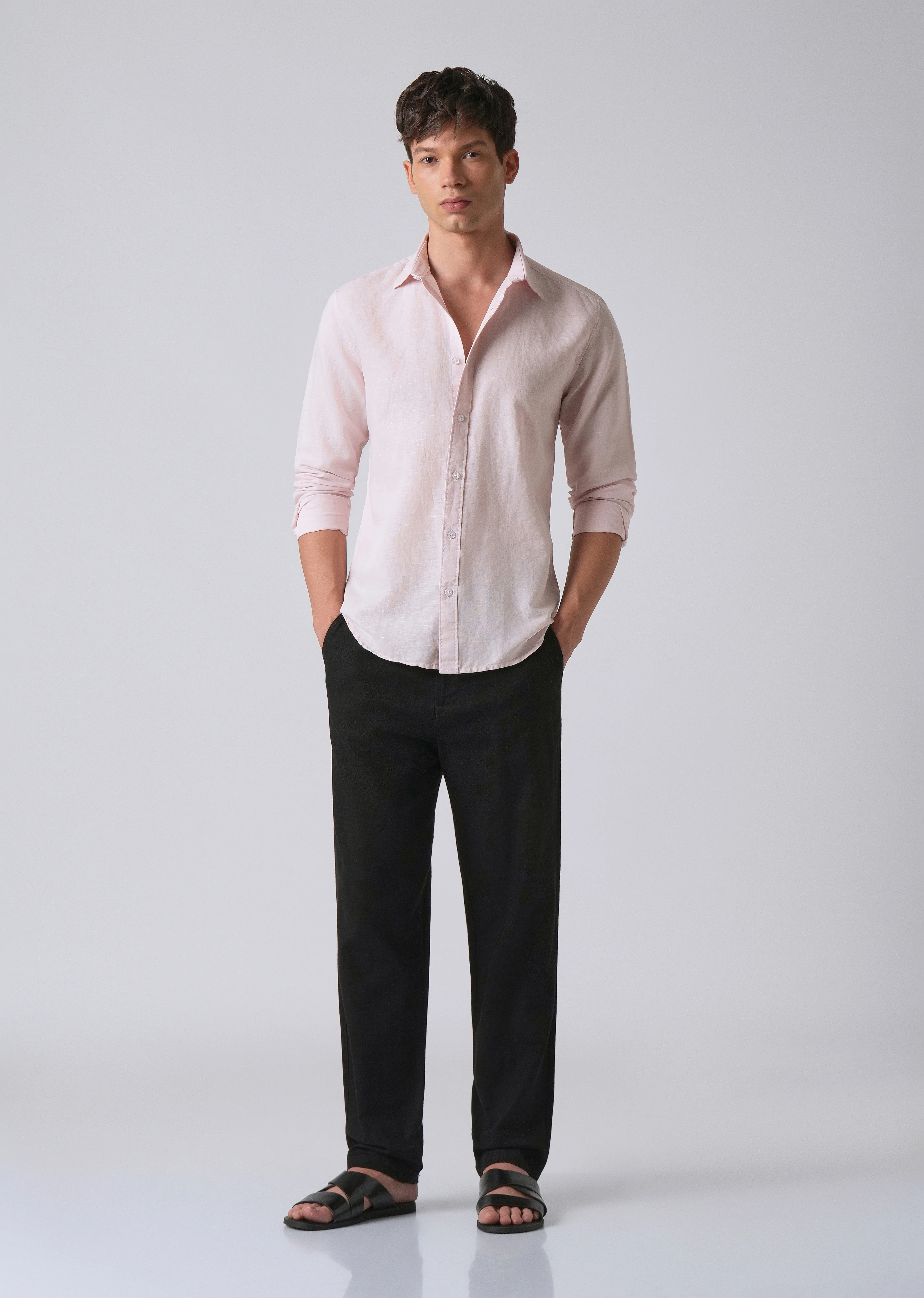 Pink Linen Shirt - Image 6