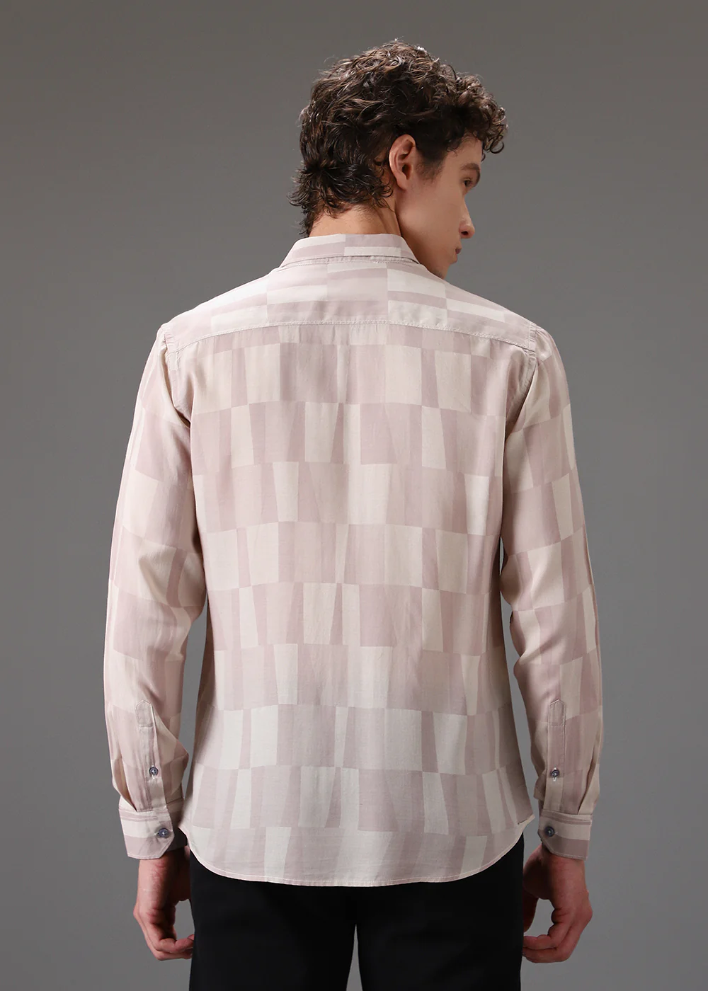 Pink Nude Printed Shirt - Image 4