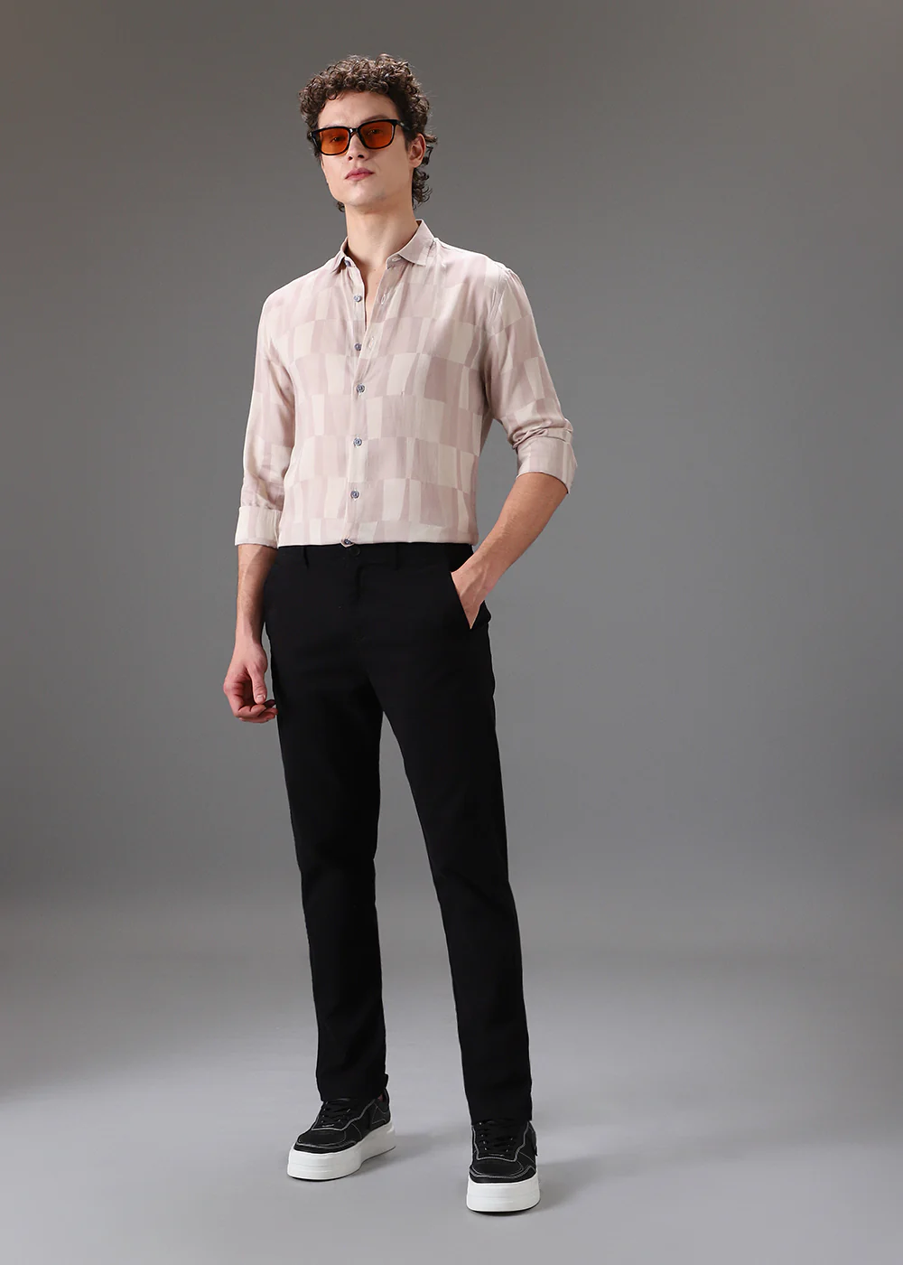 Pink Nude Printed Shirt - Image 6