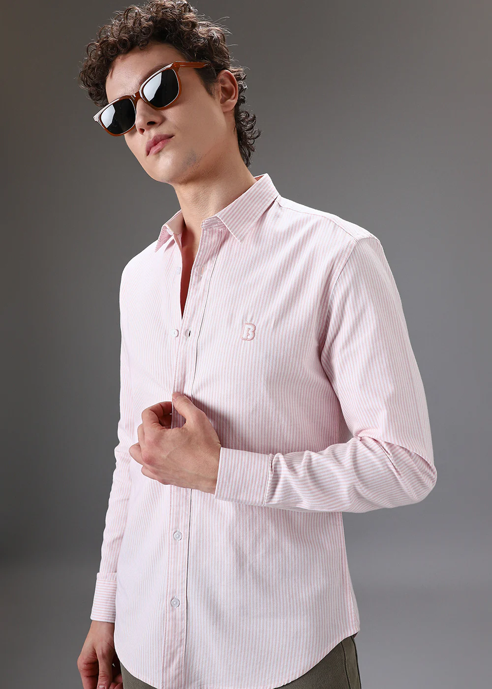 Pink Pin Stripe Shirt - Image 2