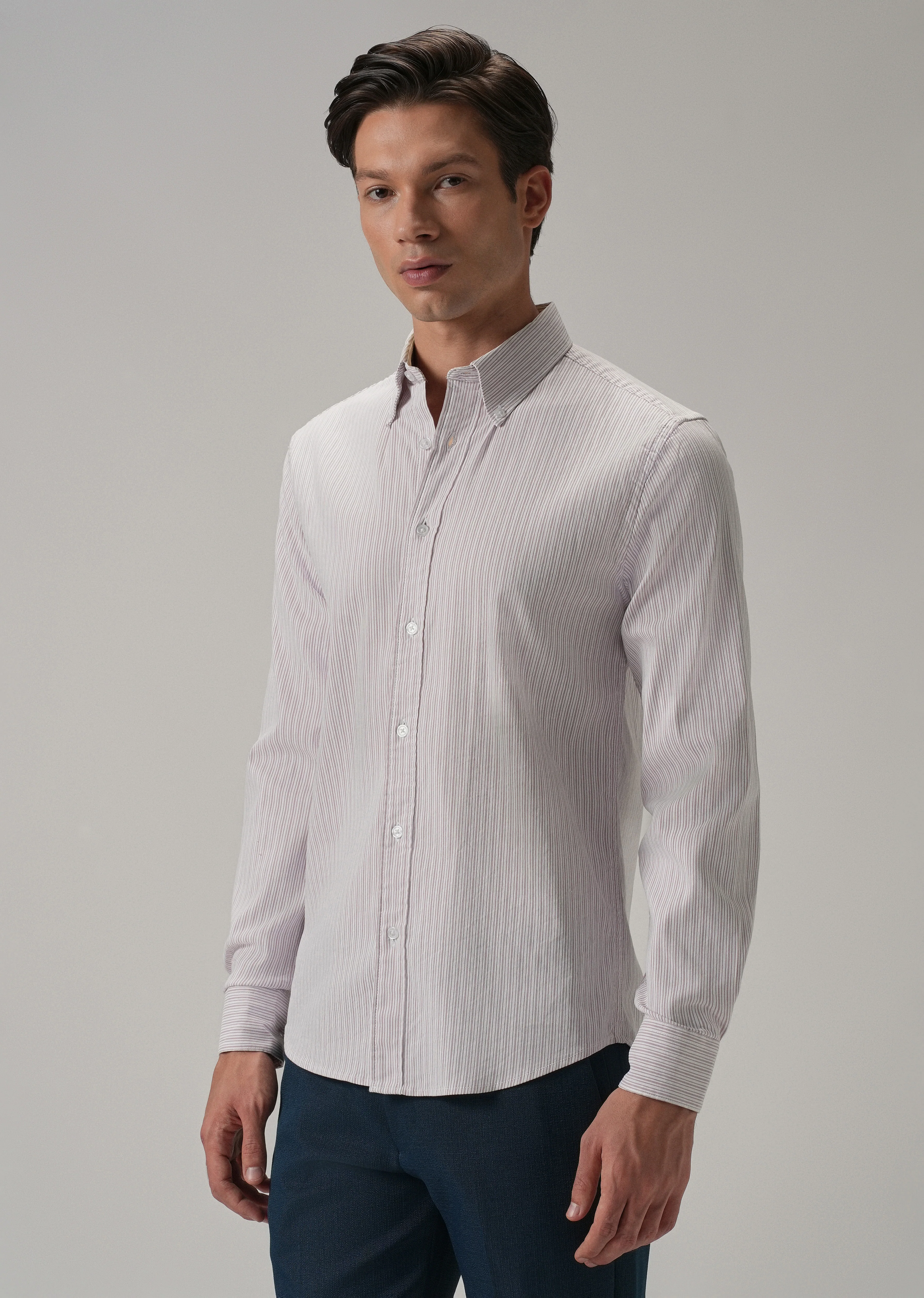 Pink Pinstripe Shirt - Image 4