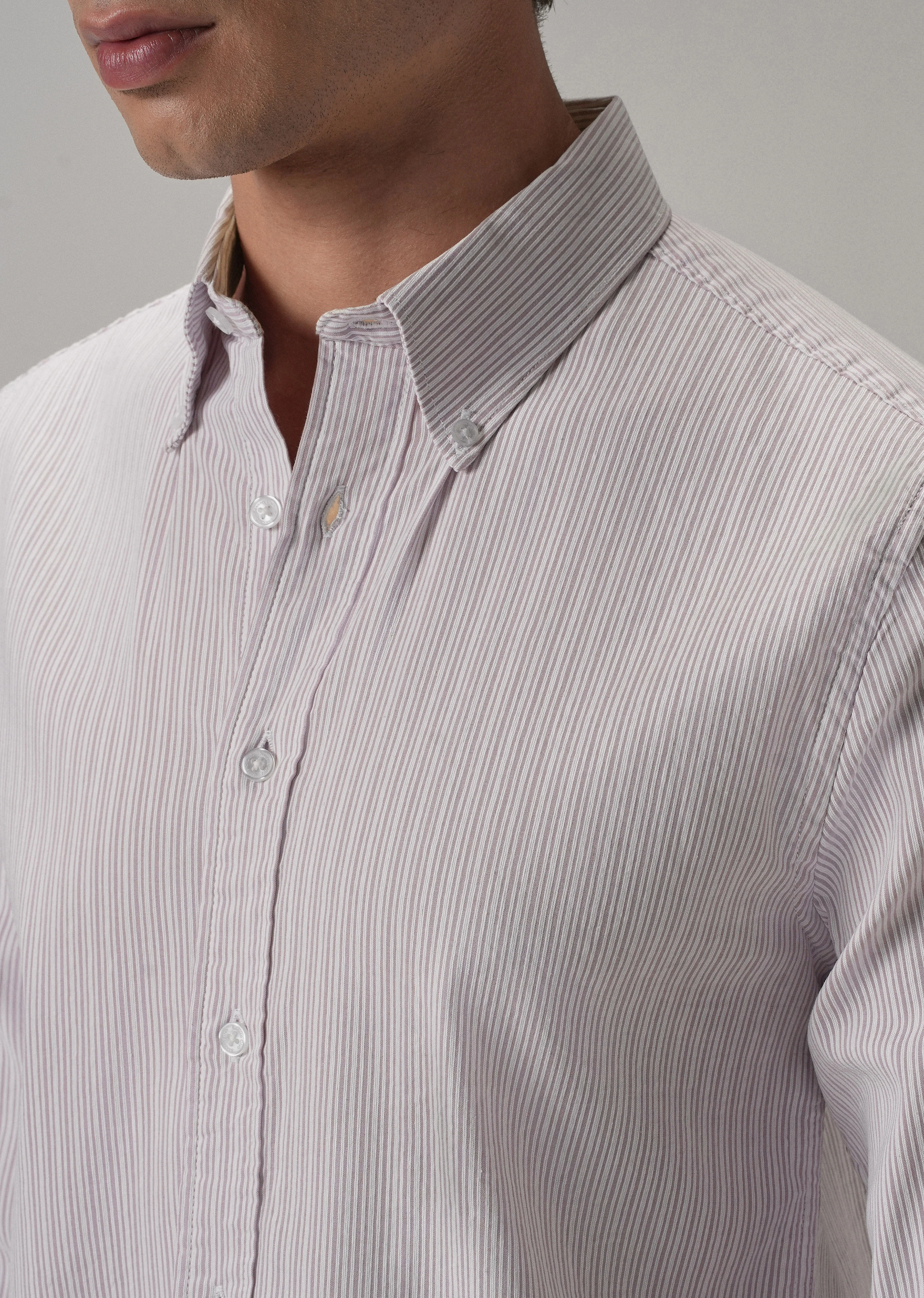 Pink Pinstripe Shirt - Image 5