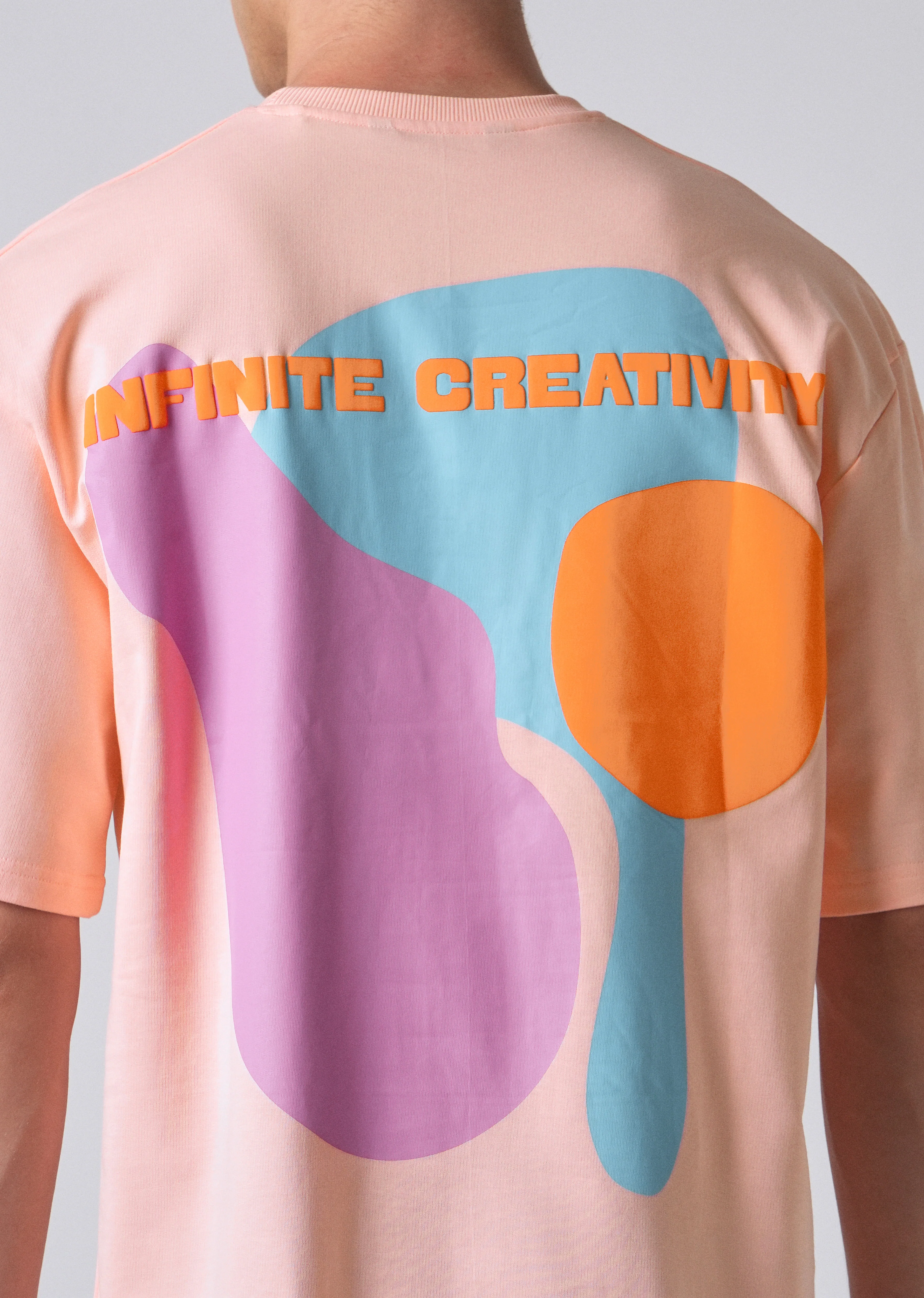 Pink Printed Oversized T-shirt - Image 5