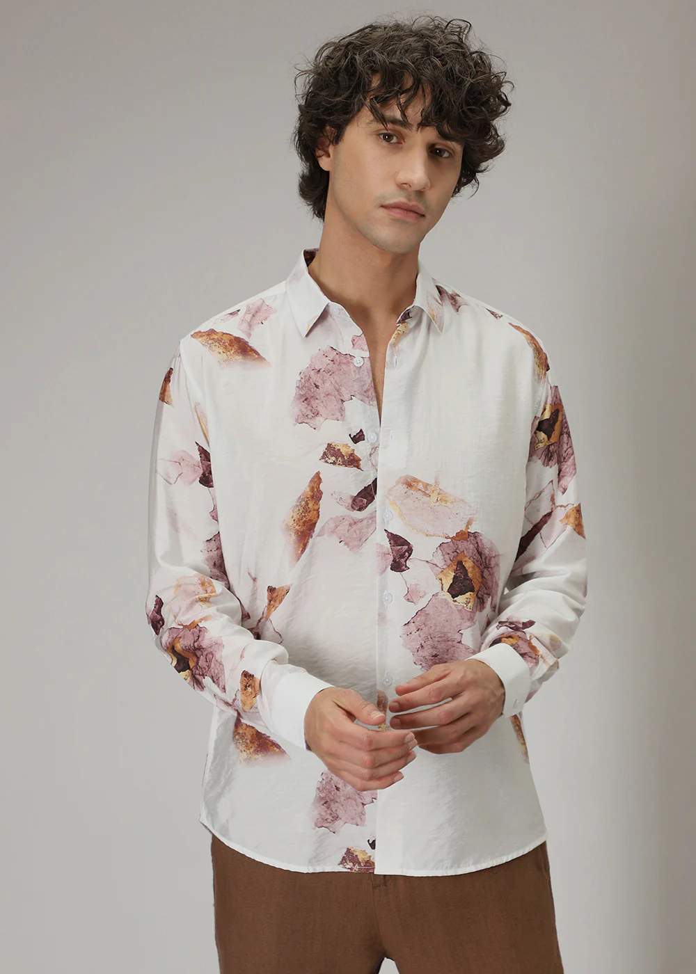 Pink Wash Floral Print Shirt - Image 3