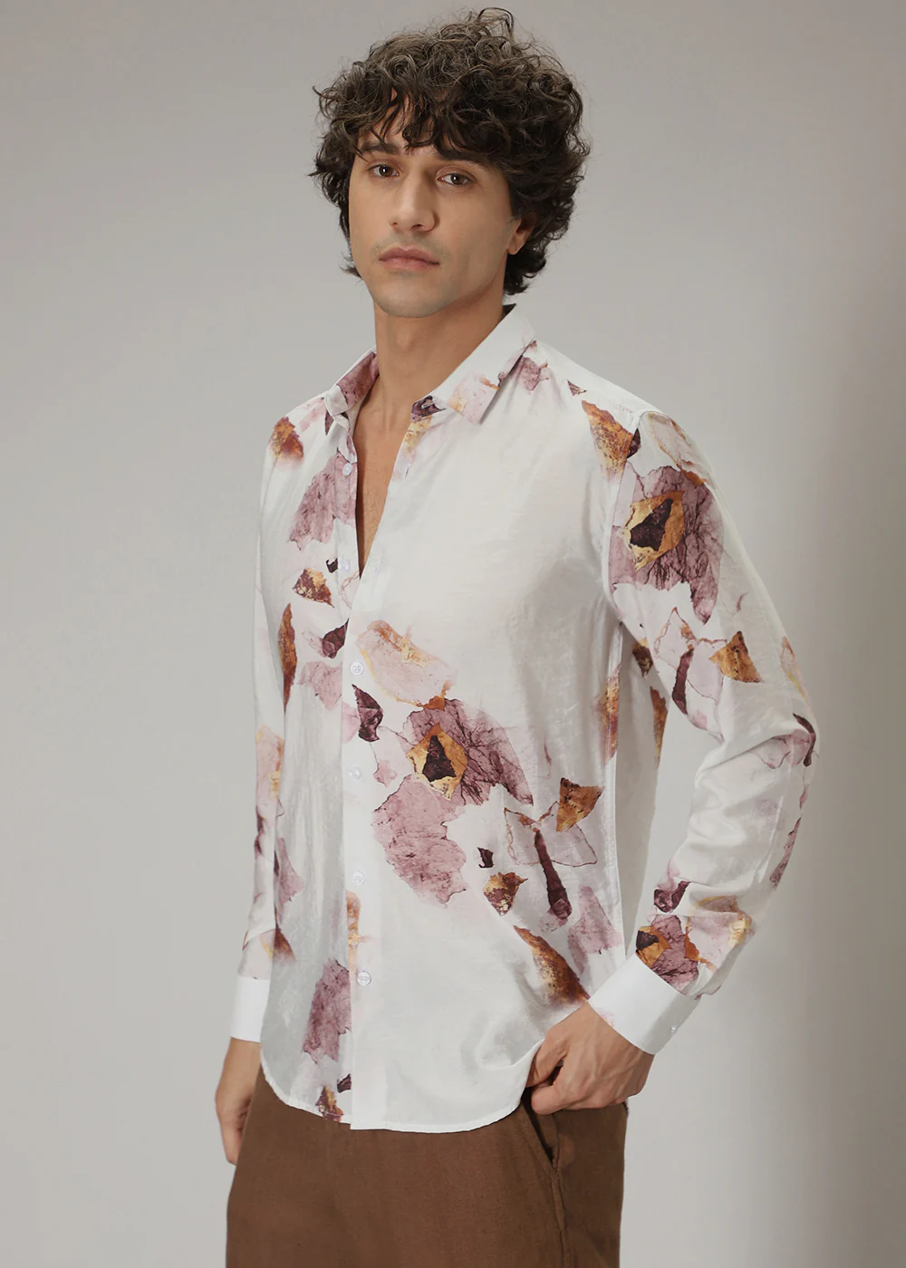 Pink Wash Floral Print Shirt - Image 5