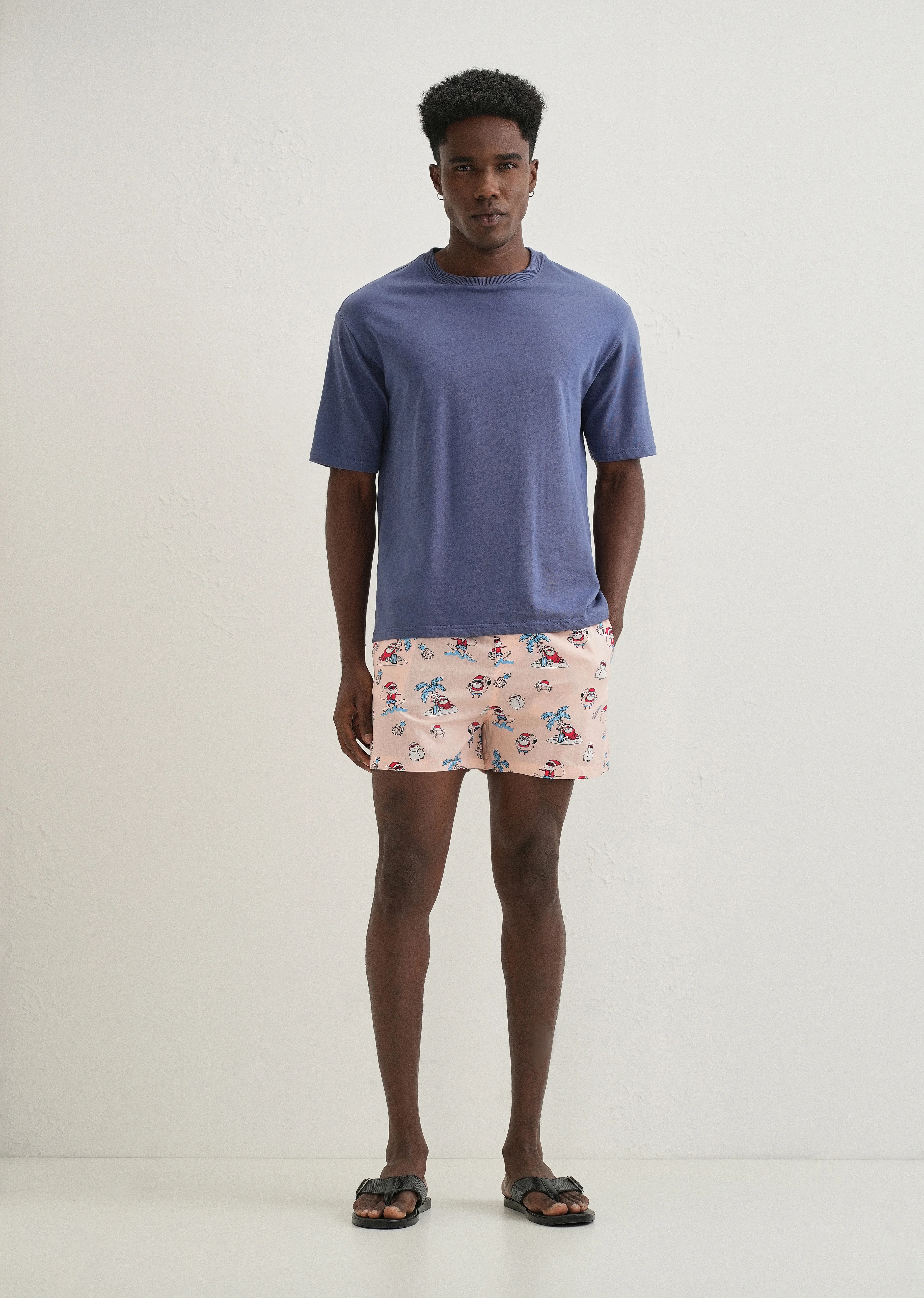 Pink Xmas Printed Boxer - Image 6