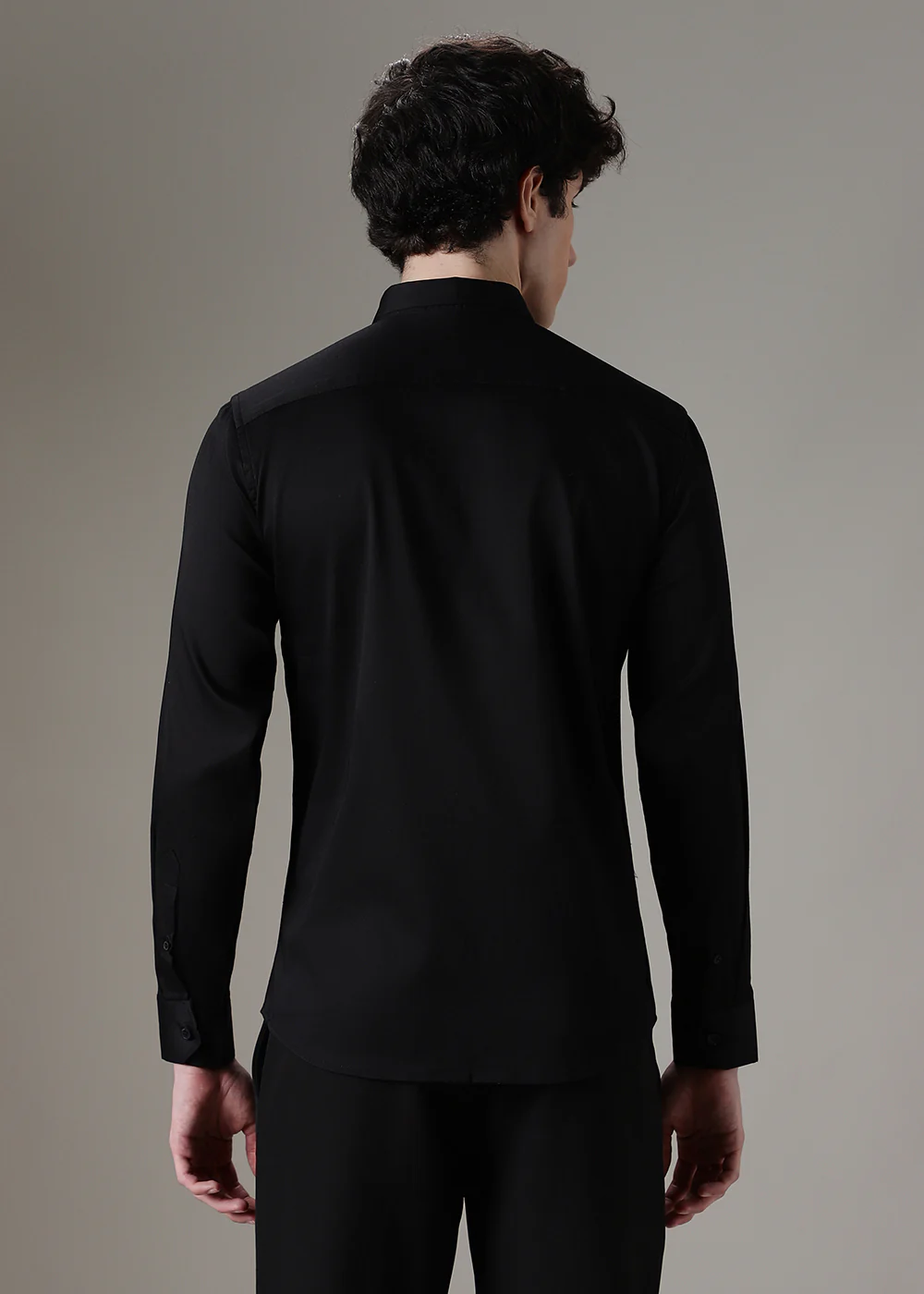 Plaid Diamond Black Designer Shirt - Image 4