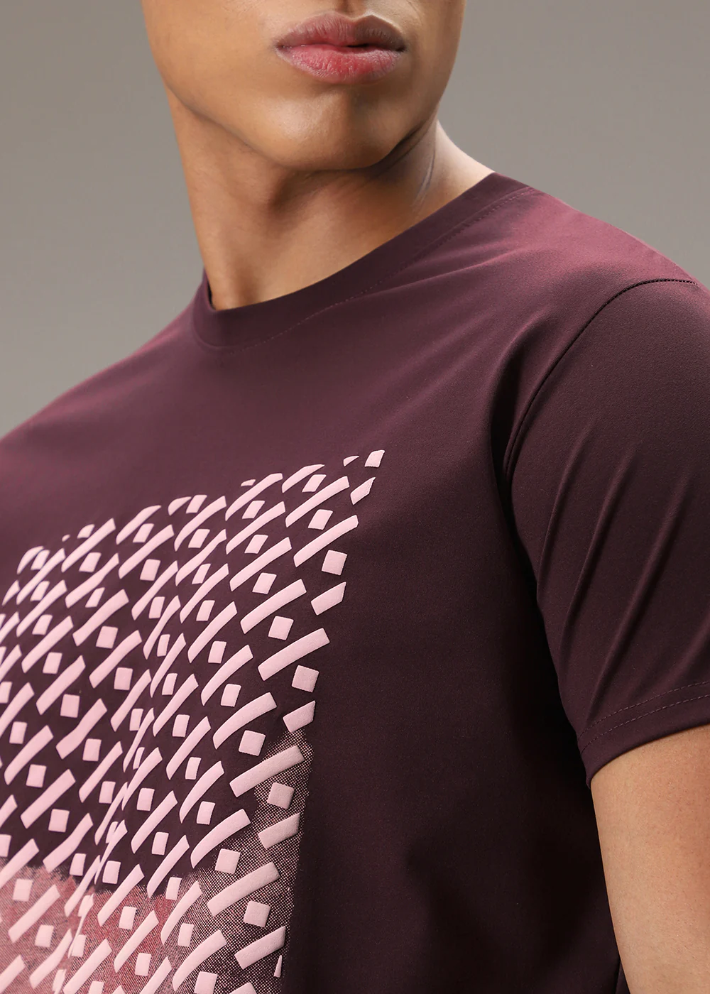 Plum Printed T-Shirt - Image 6