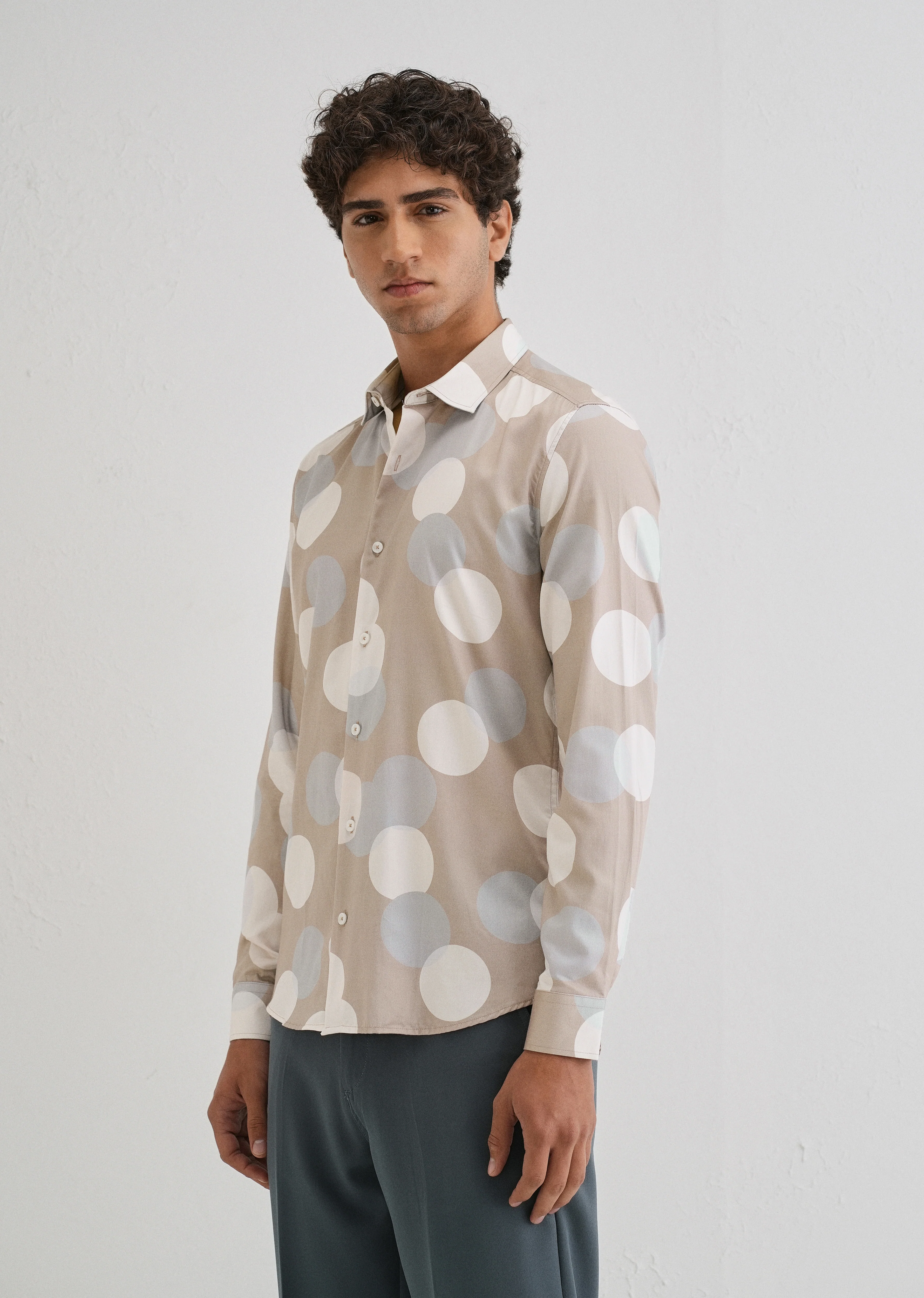 Circle Printed Shirt - Image 3