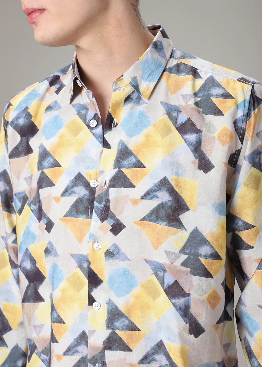 Prism Triangles Print Shirt - Image 2