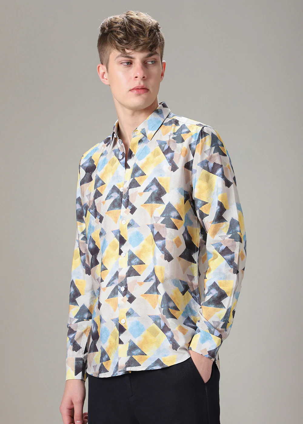 Prism Triangles Print Shirt - Image 3
