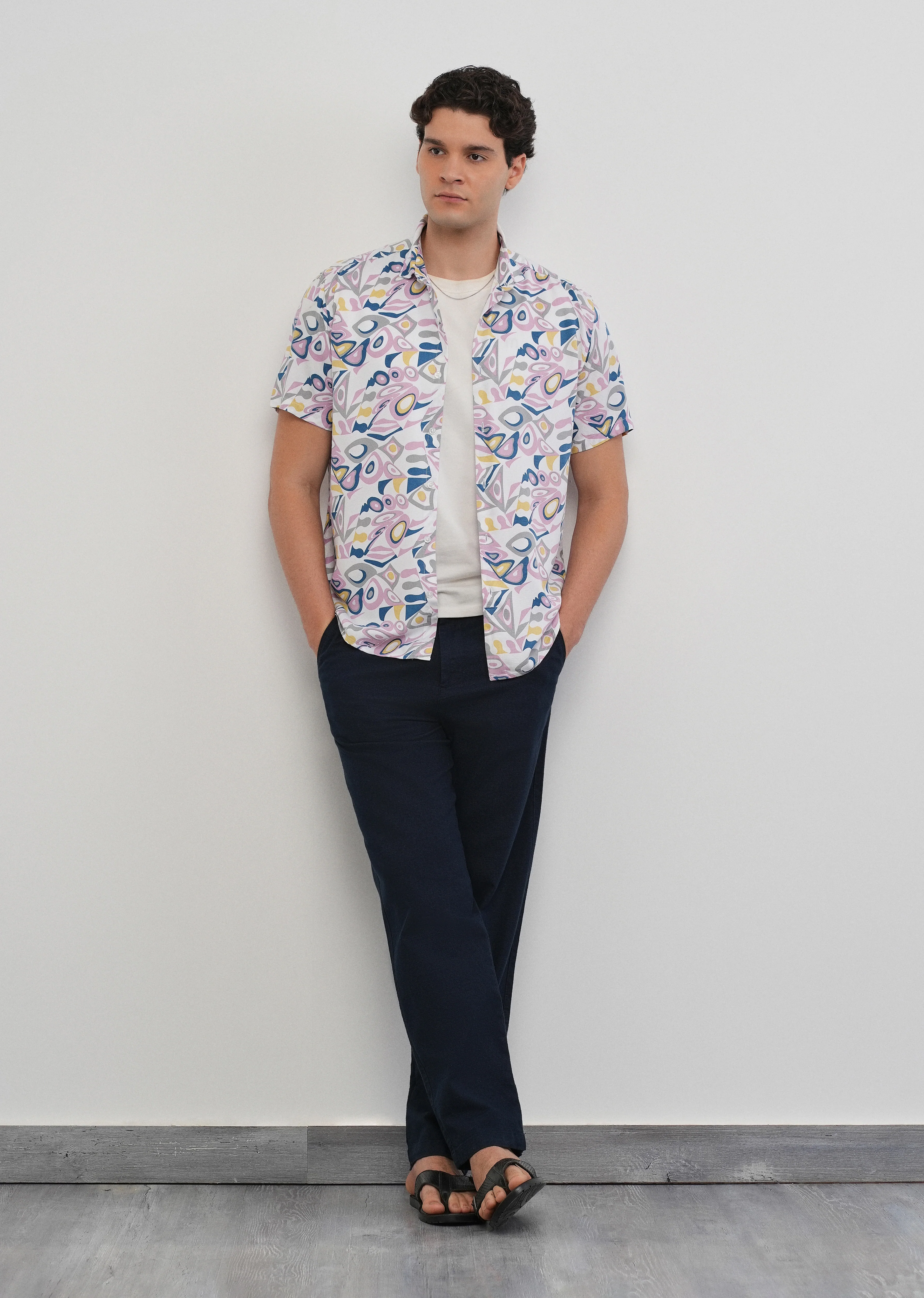 Prismatic Print Half Sleeve Shirt - Image 6