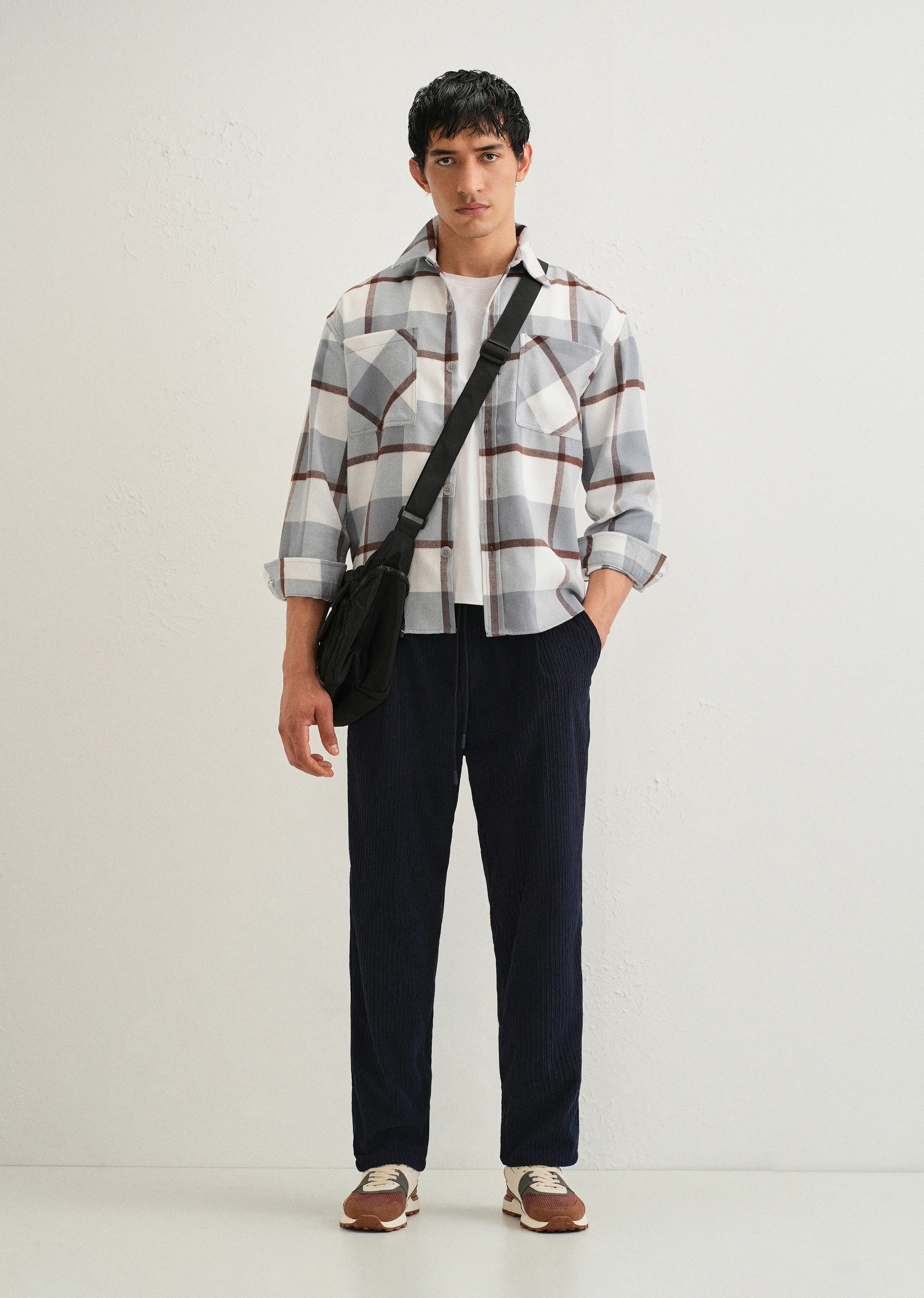 Prussian Blue Drawstring Corduroy Pant - Image 6