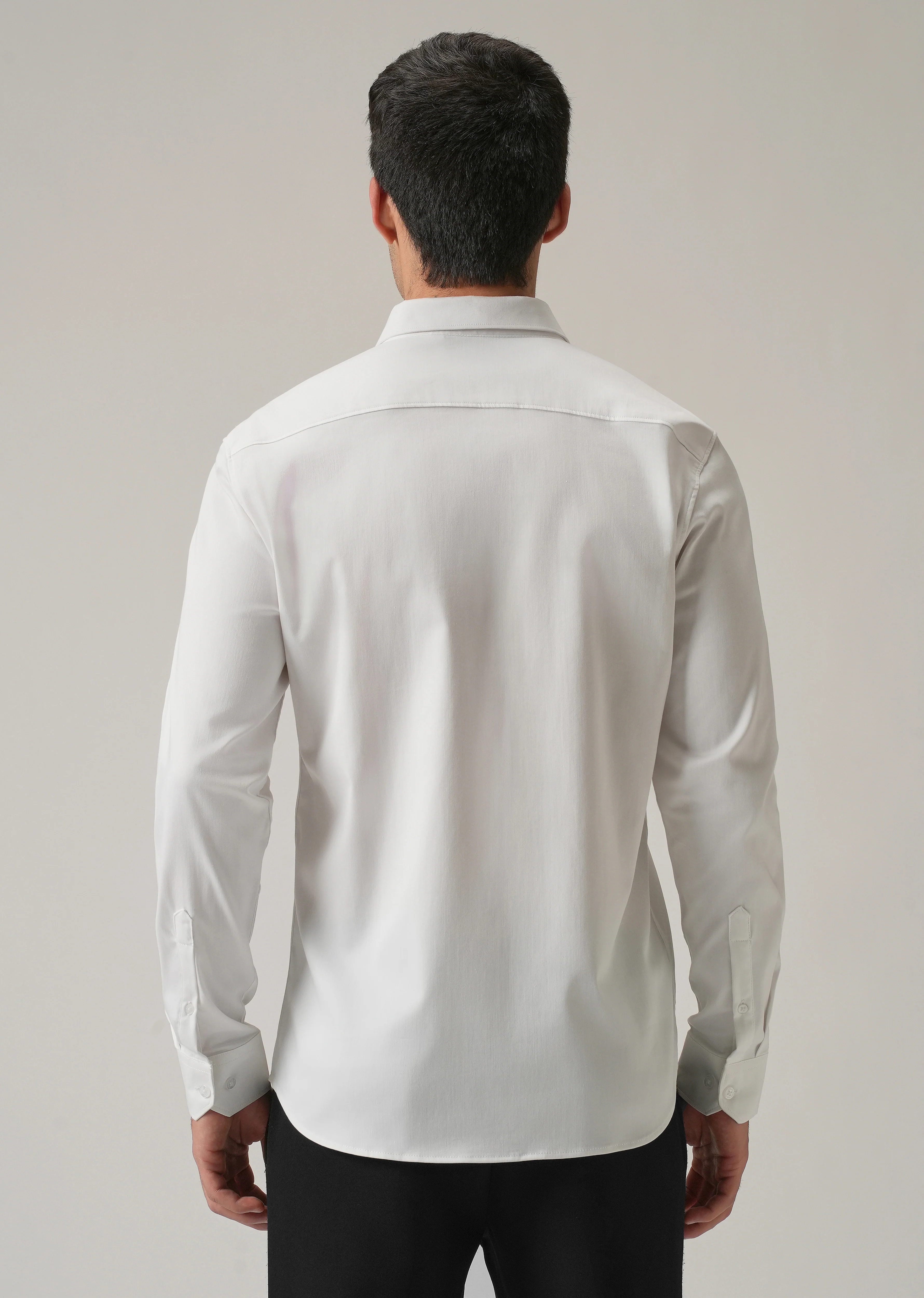 Radiant Handwork White Designer Shirt - Image 2